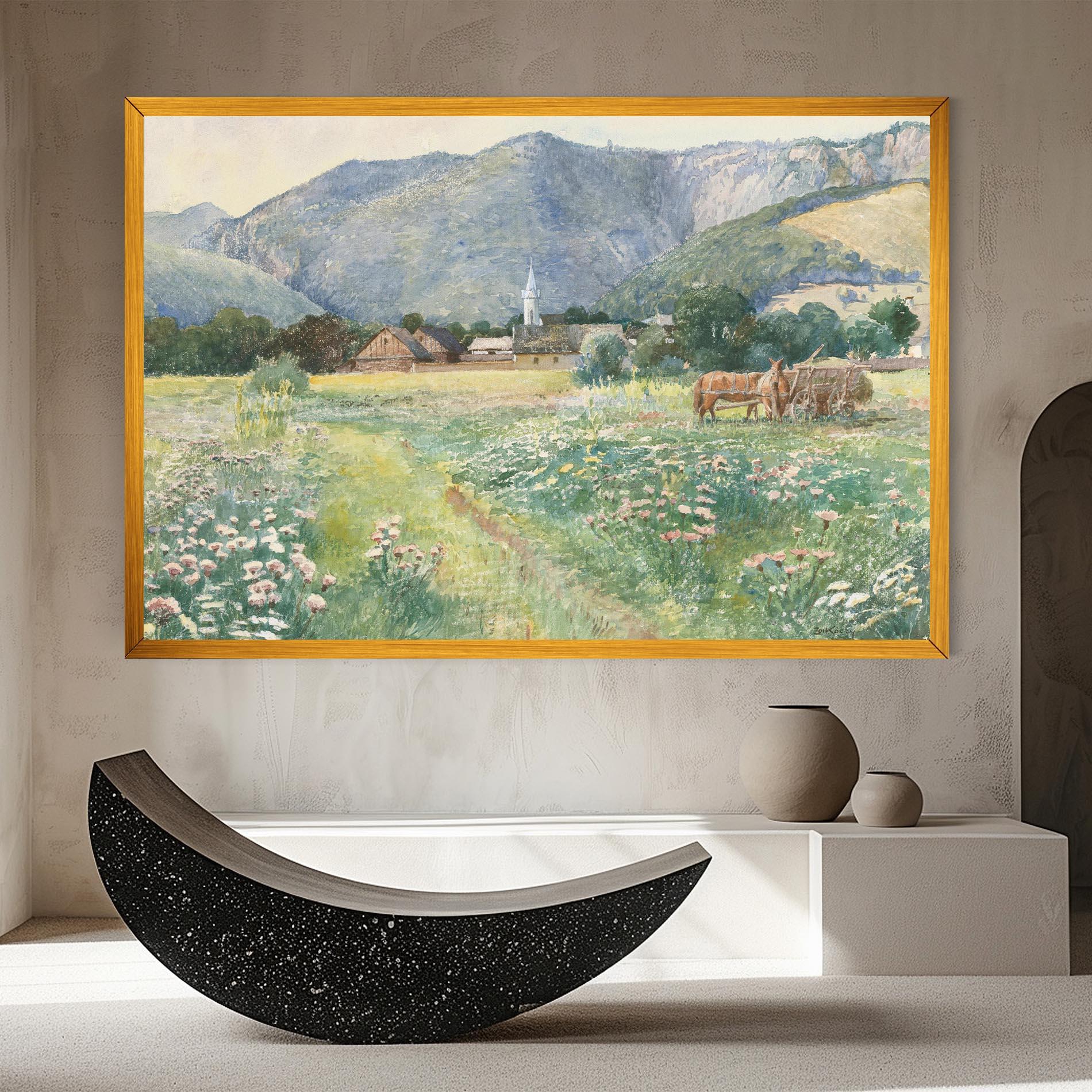 Vászonkép Rural Painting Art mockup 8
