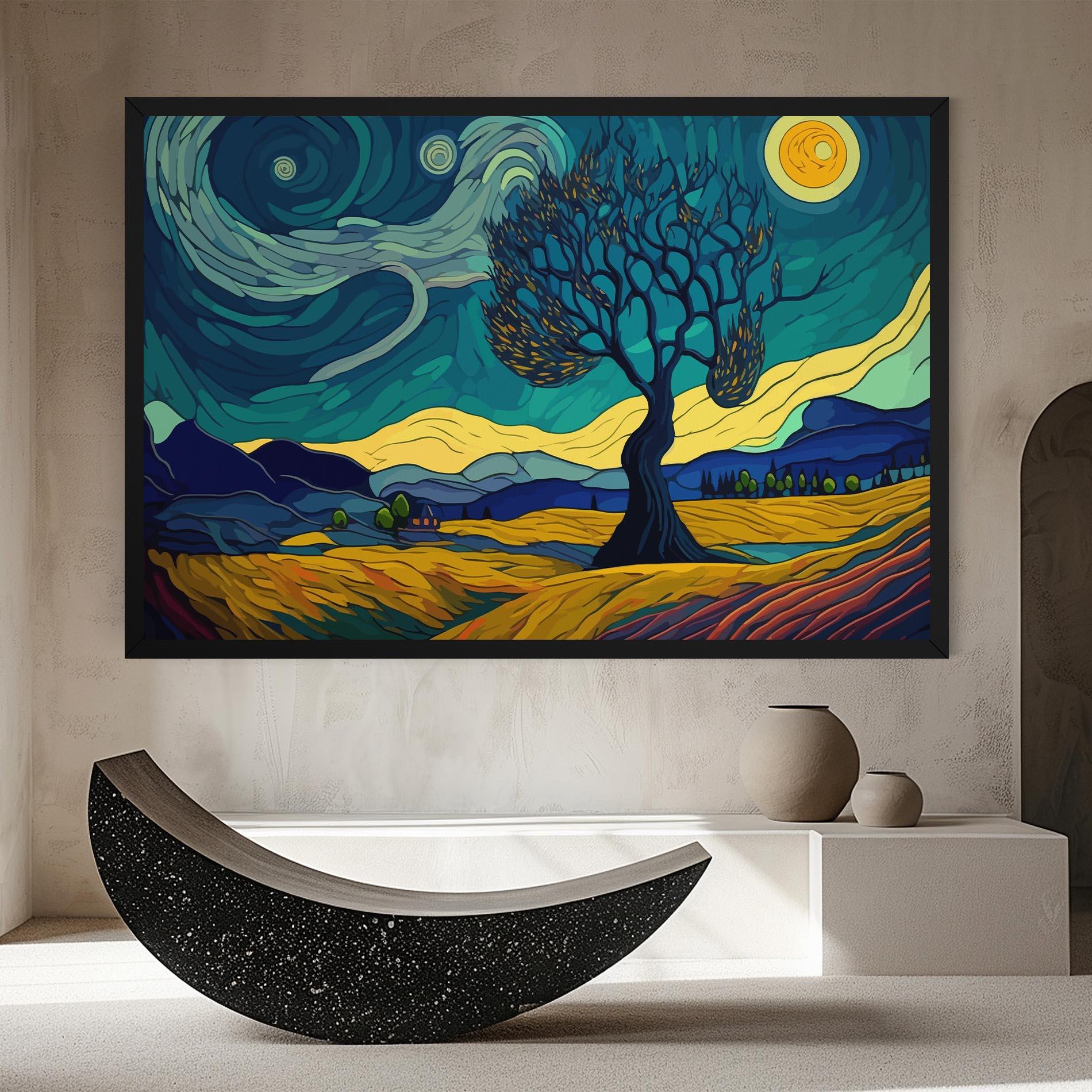 Vászonkép Abstract Rural Art mockup 8