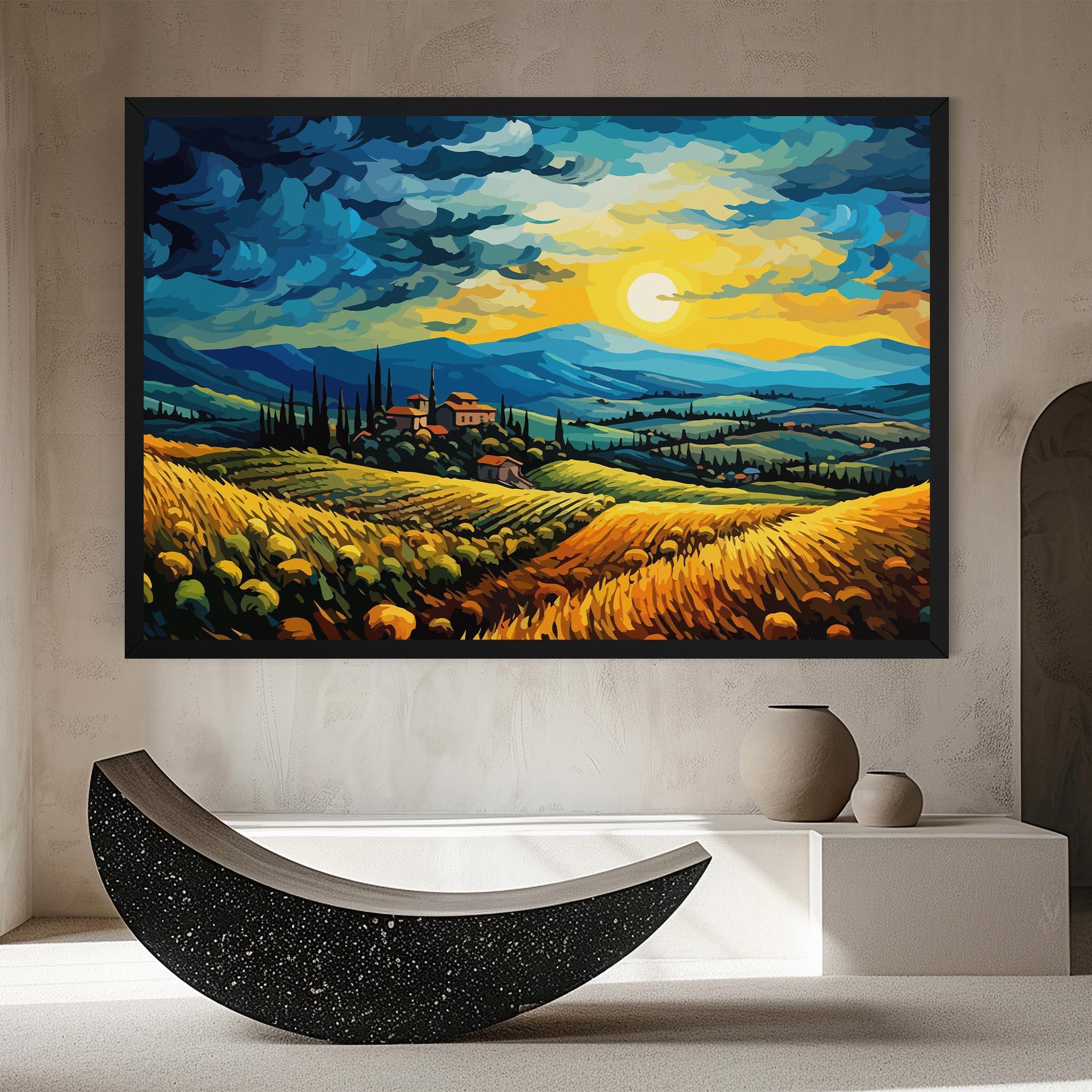 Vászonkép Rural Fantasy View mockup 8