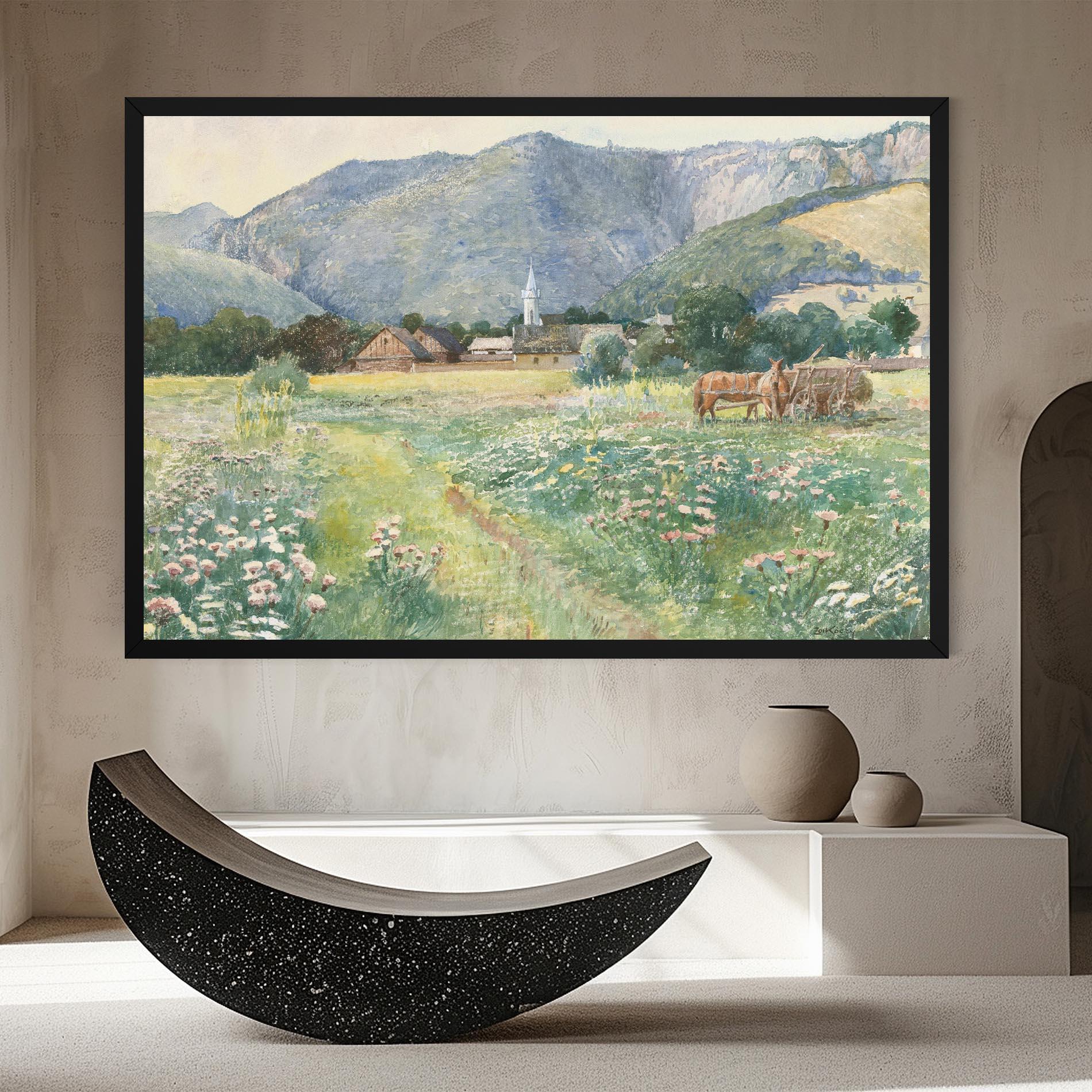 Vászonkép Rural Painting Art mockup 8