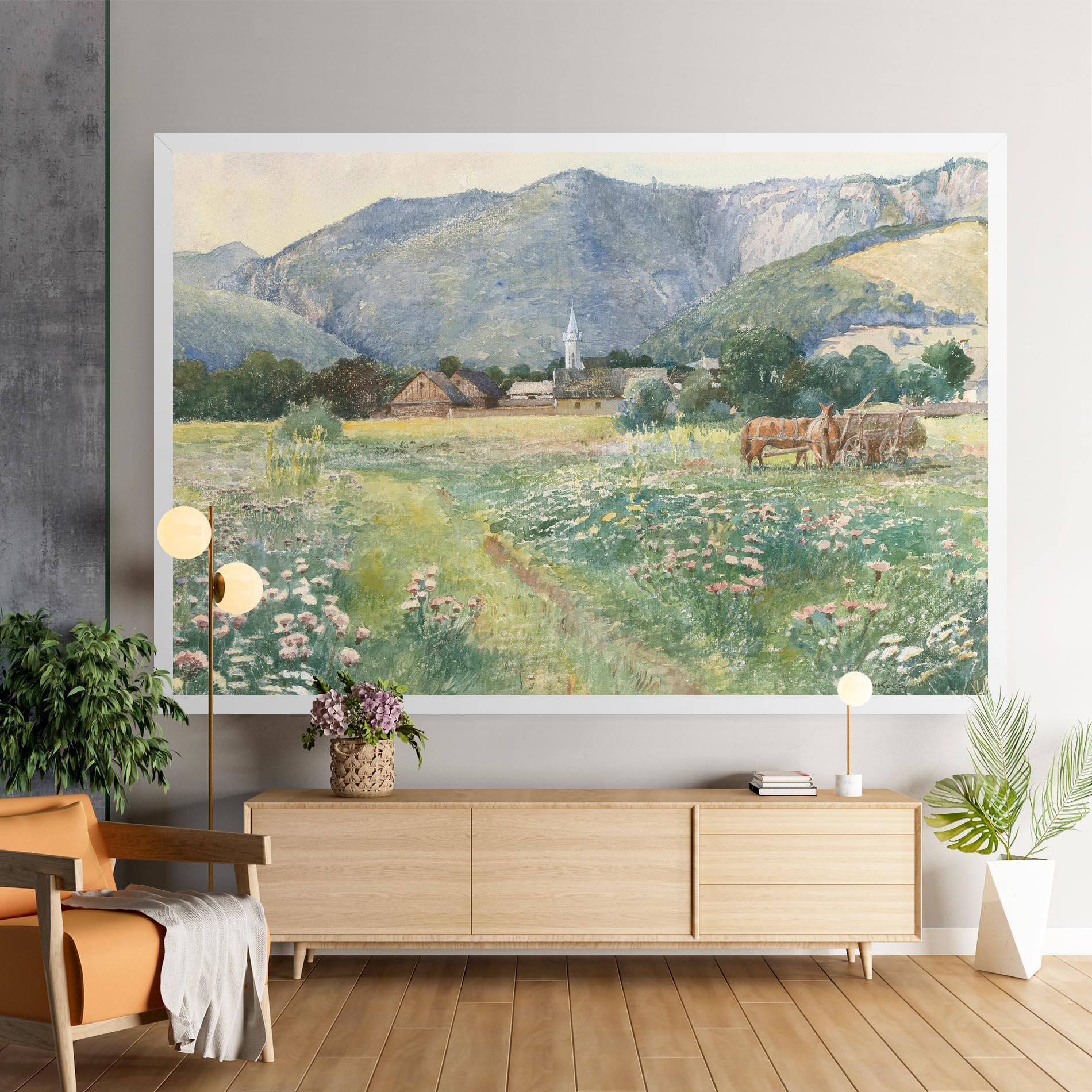 Vászonkép Rural Painting Art mockup 9