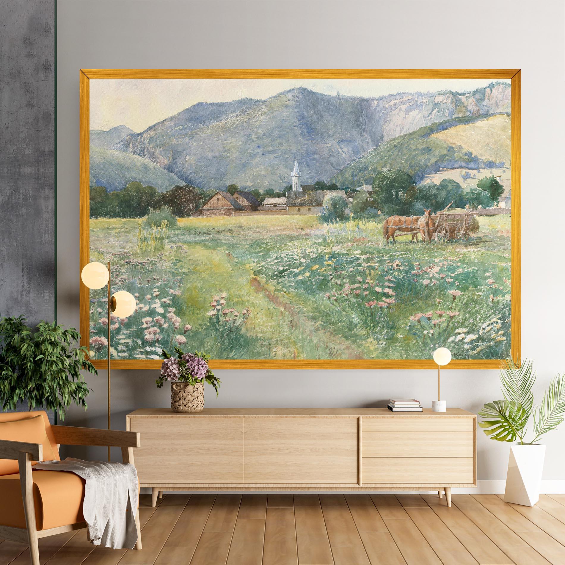 Vászonkép Rural Painting Art mockup 9