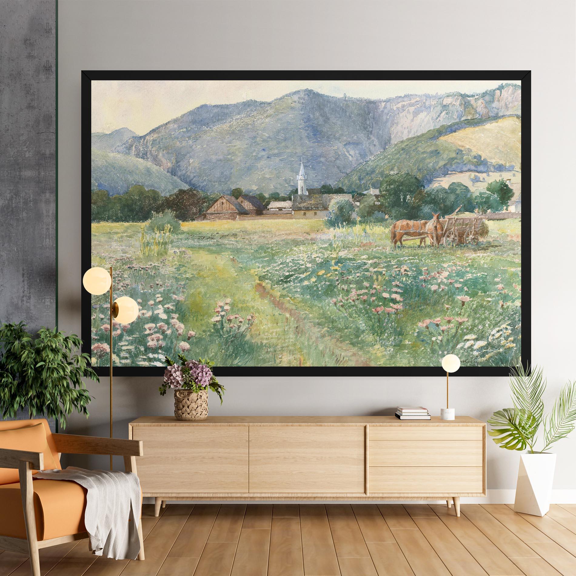 Vászonkép Rural Painting Art mockup 9