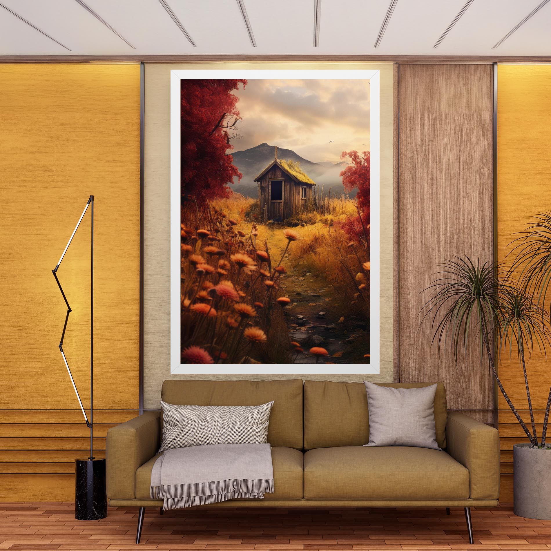 Small Cabin Field mockup 9