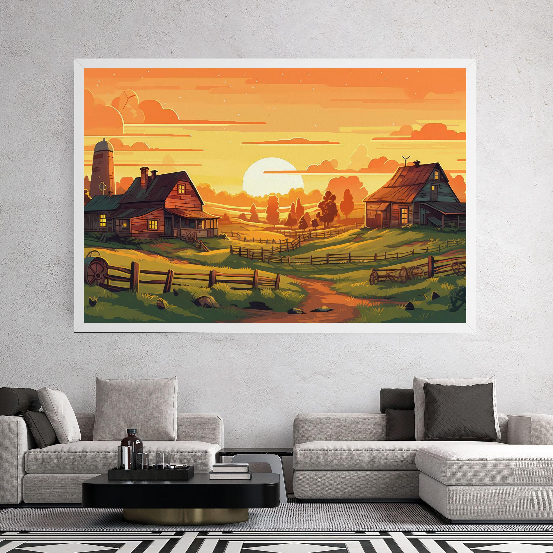 Vászonkép Farmhouse Sunlight mockup 2