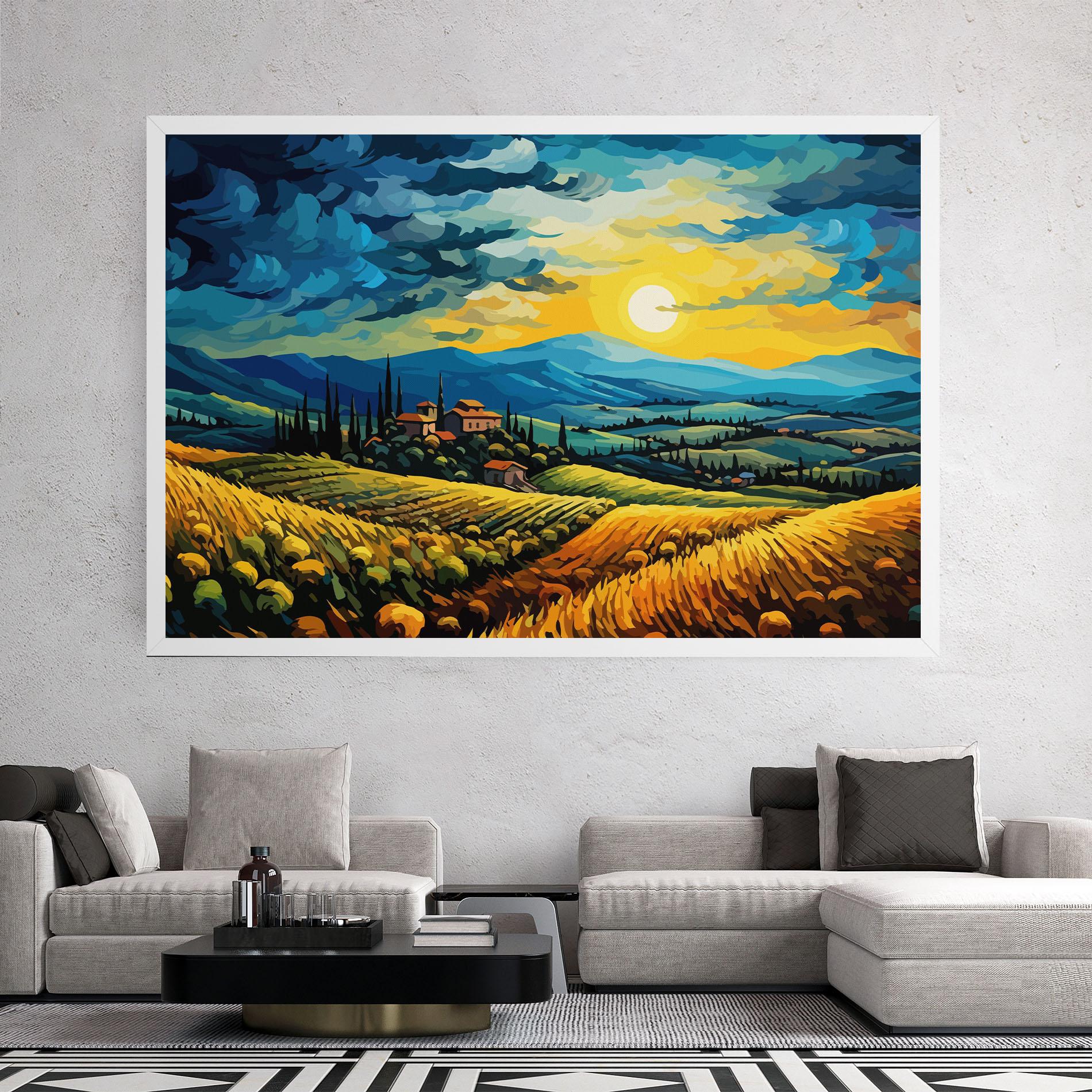 Vászonkép Rural Fantasy View mockup 2