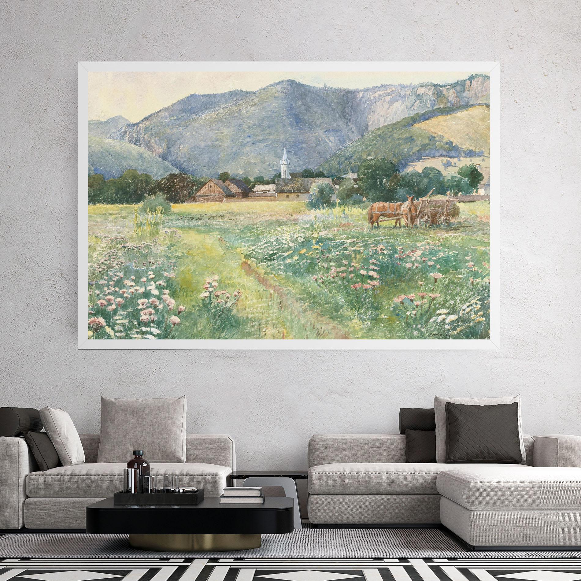 Vászonkép Rural Painting Art mockup 2