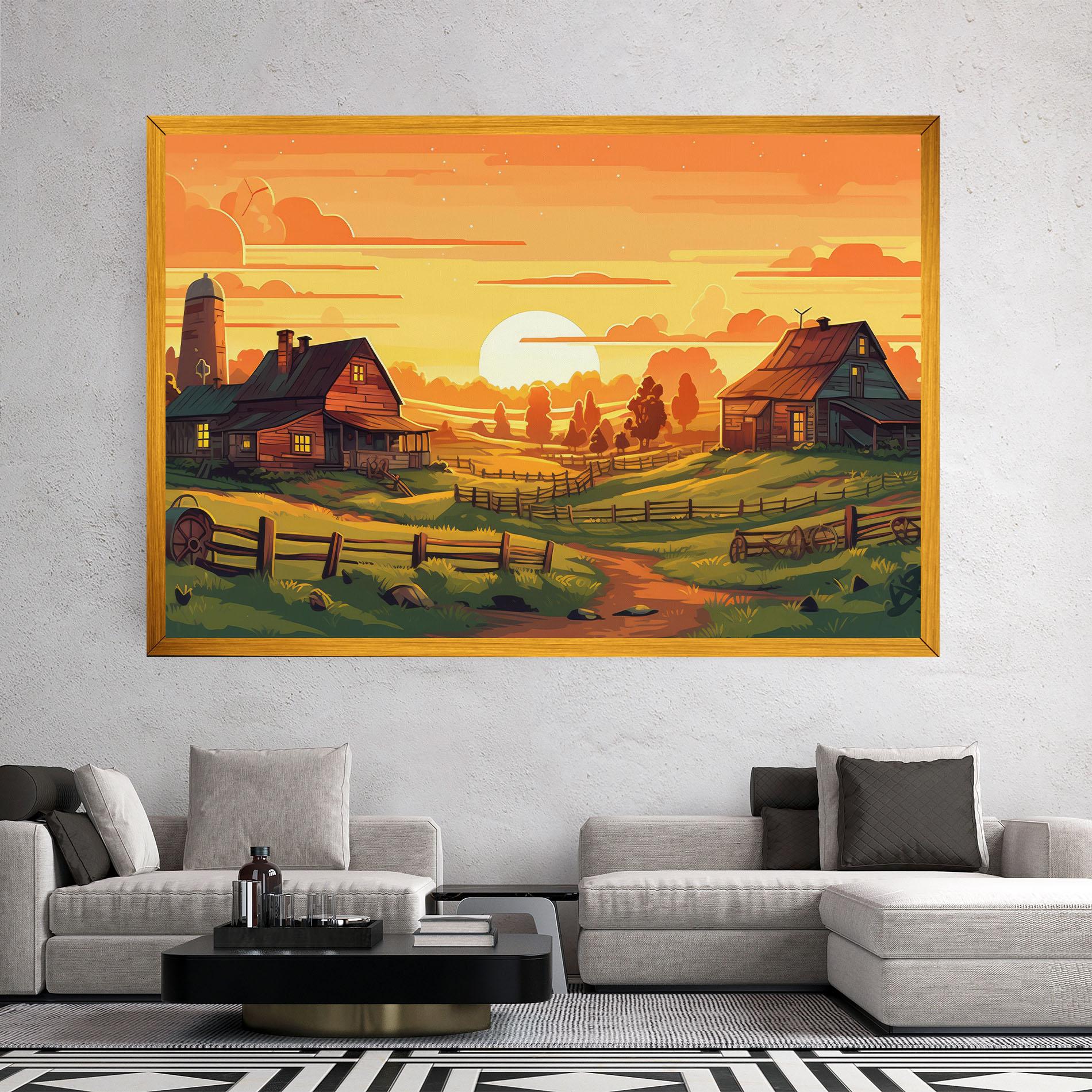 Vászonkép Farmhouse Sunlight mockup 2