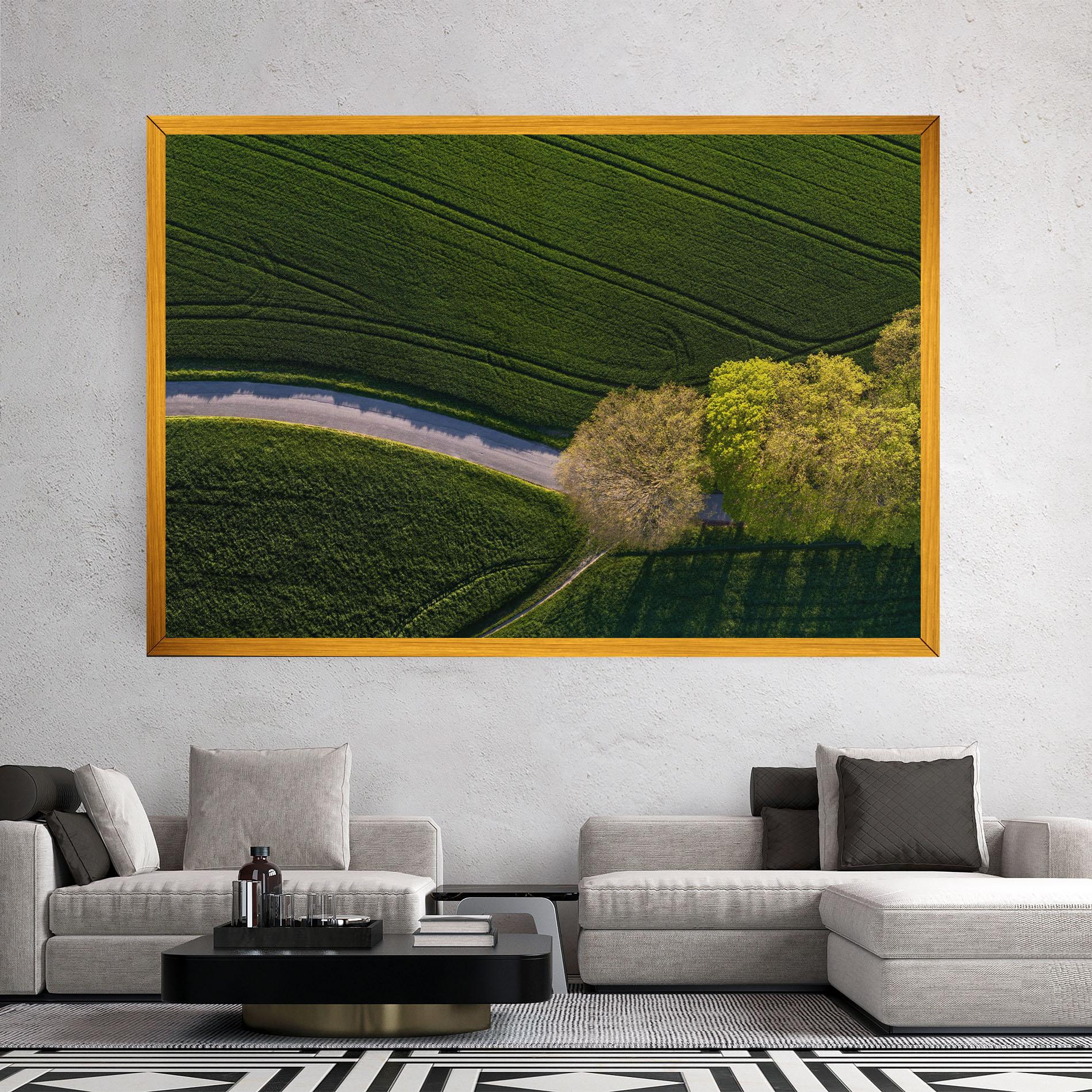 Vászonkép Green Road mockup 2