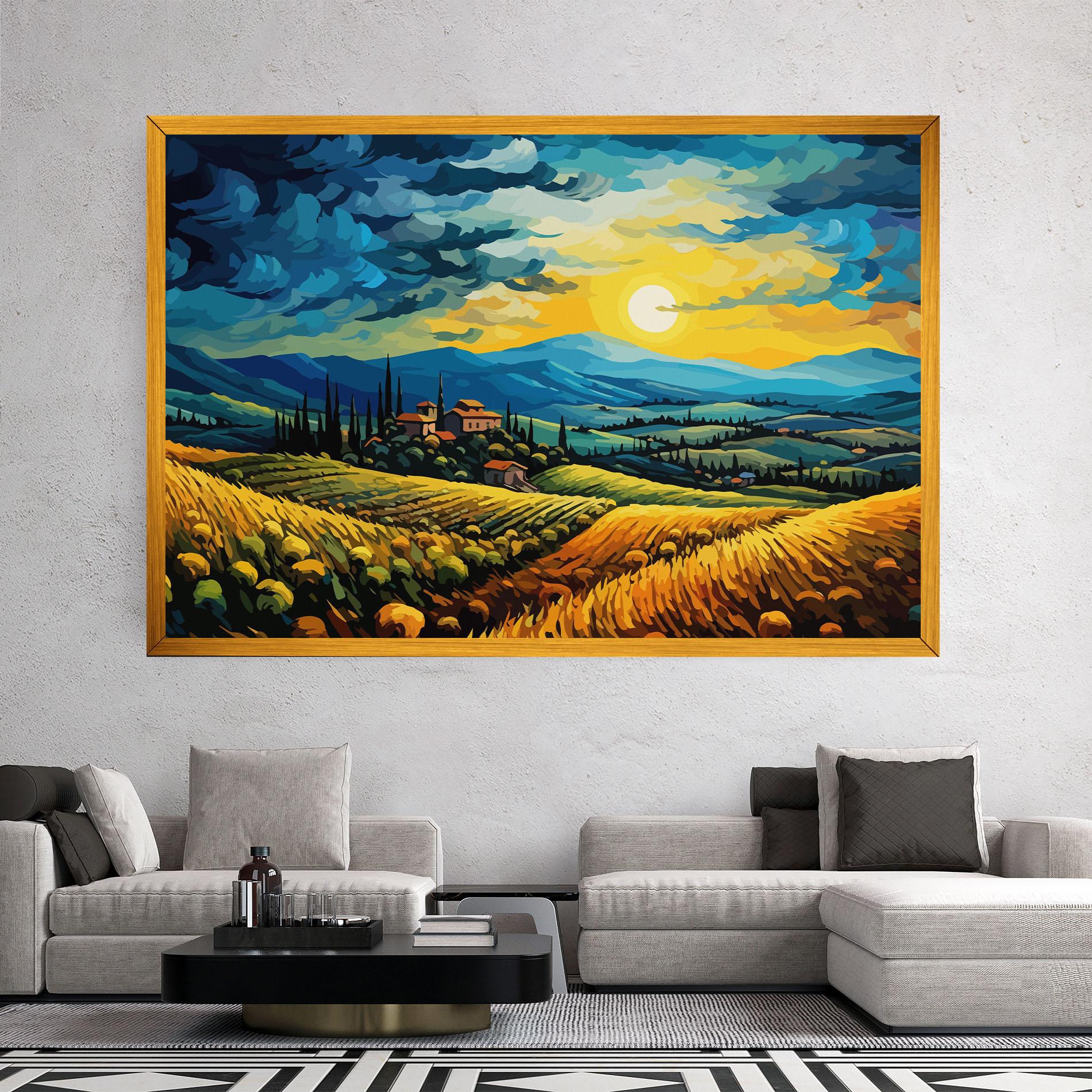 Vászonkép Rural Fantasy View mockup 2