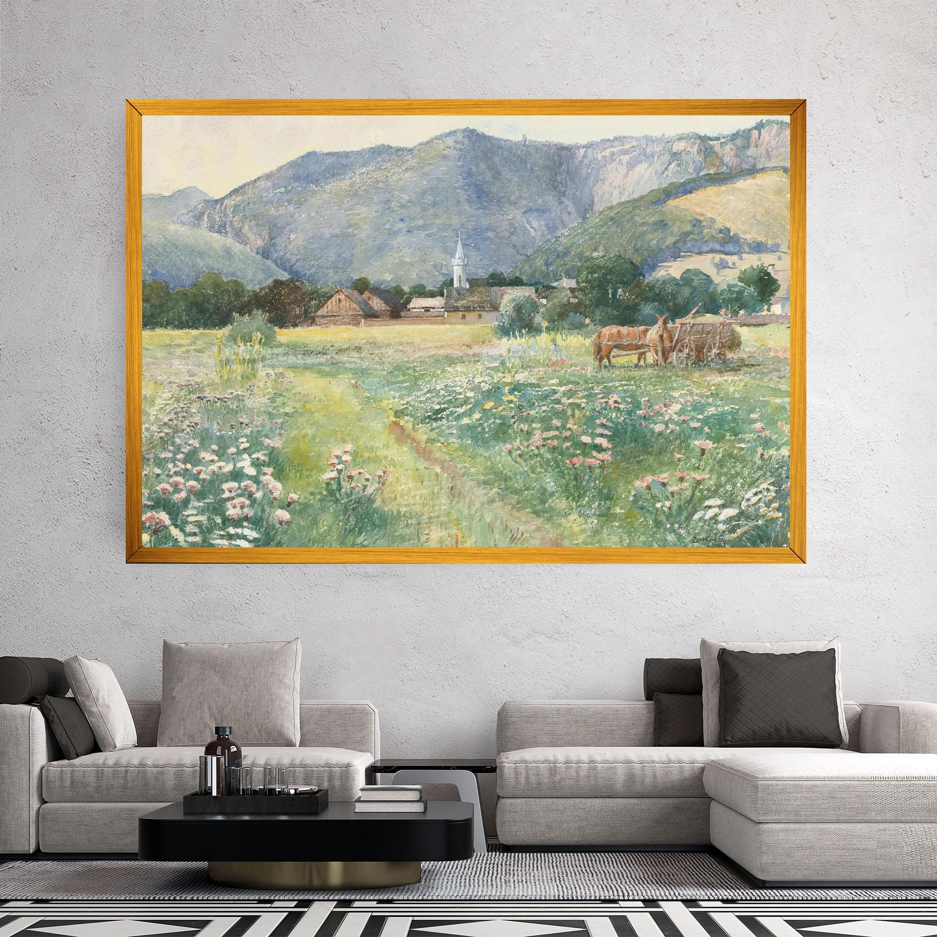 Vászonkép Rural Painting Art mockup 2