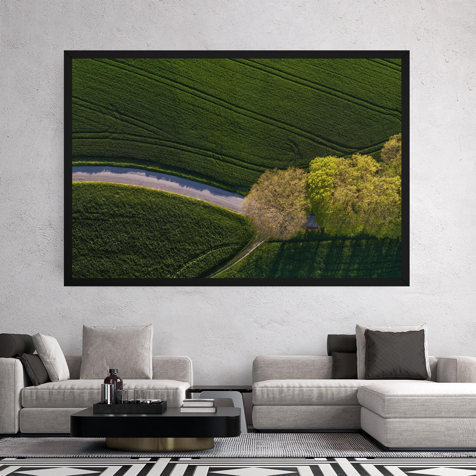 Vászonkép Green Road mockup 2