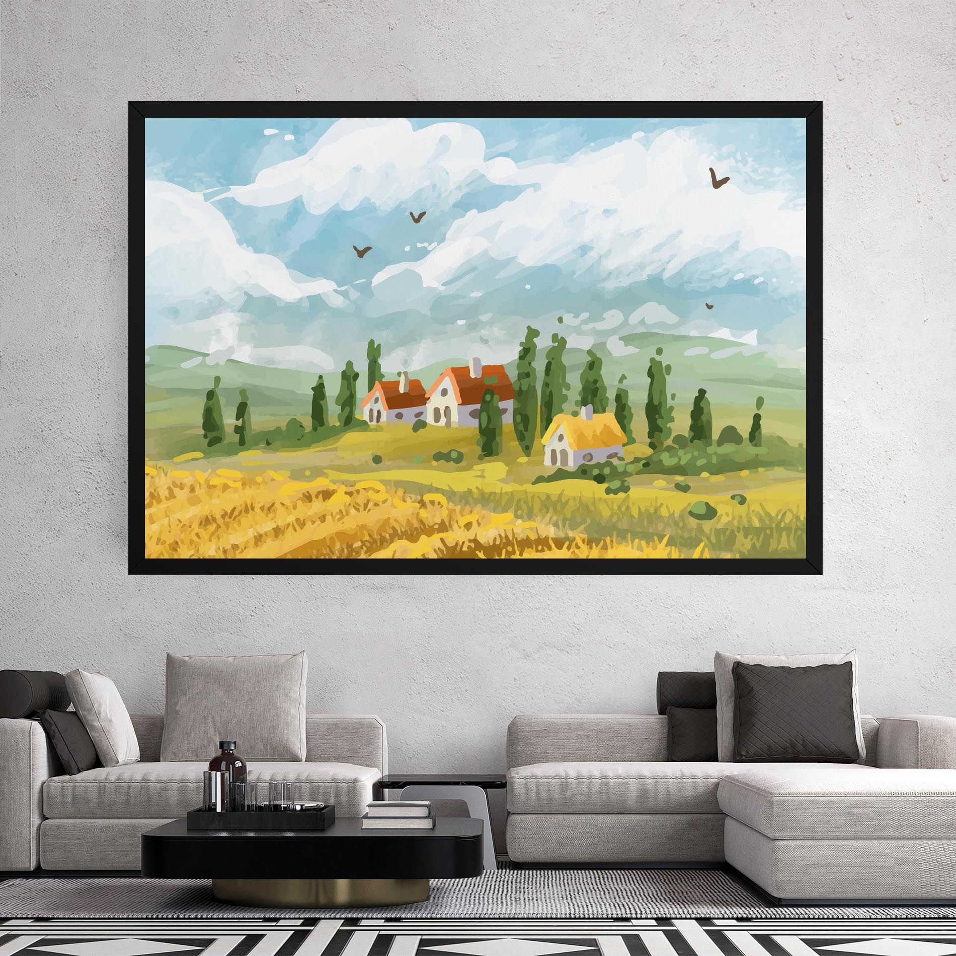 Orange Yellow House mockup 2