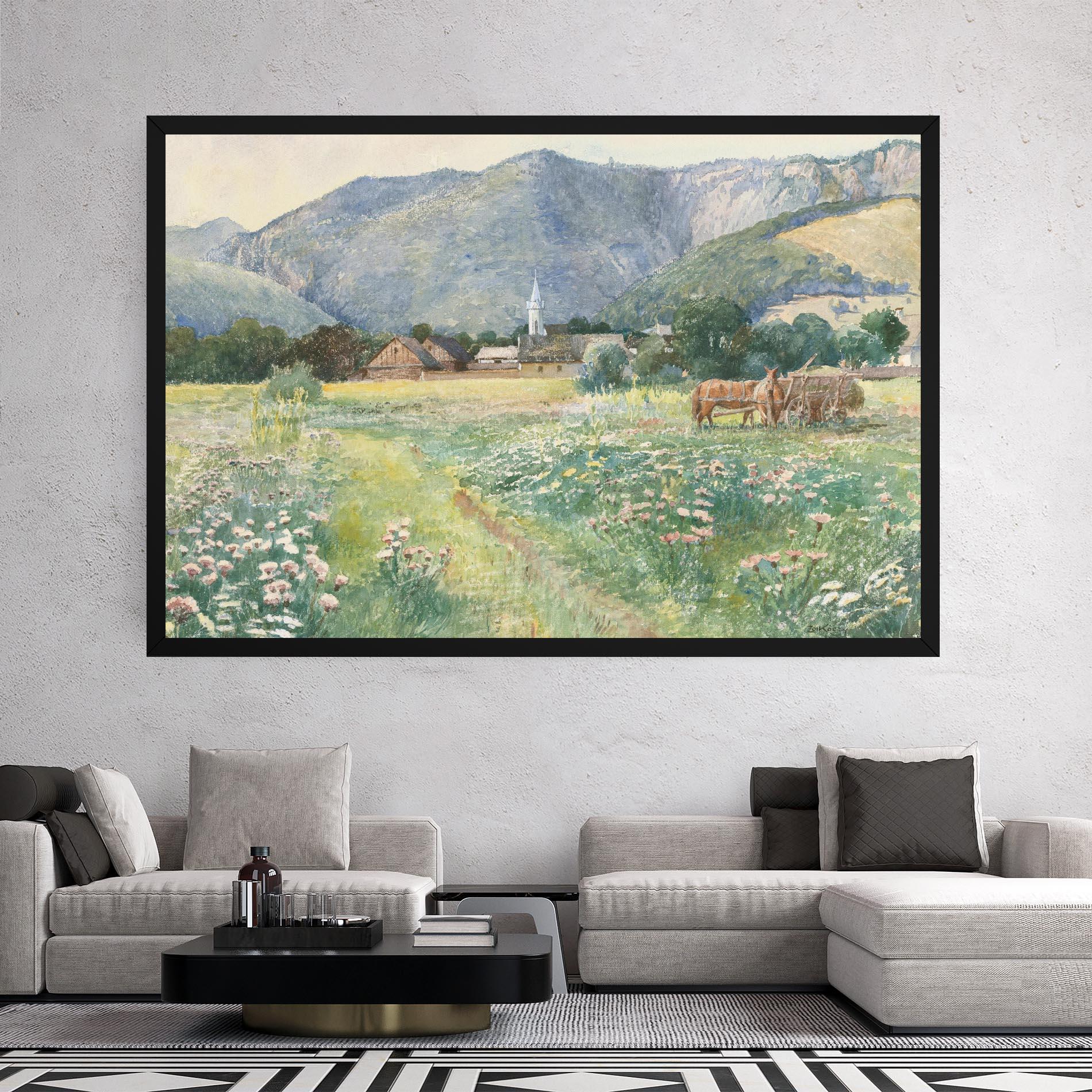 Vászonkép Rural Painting Art mockup 2