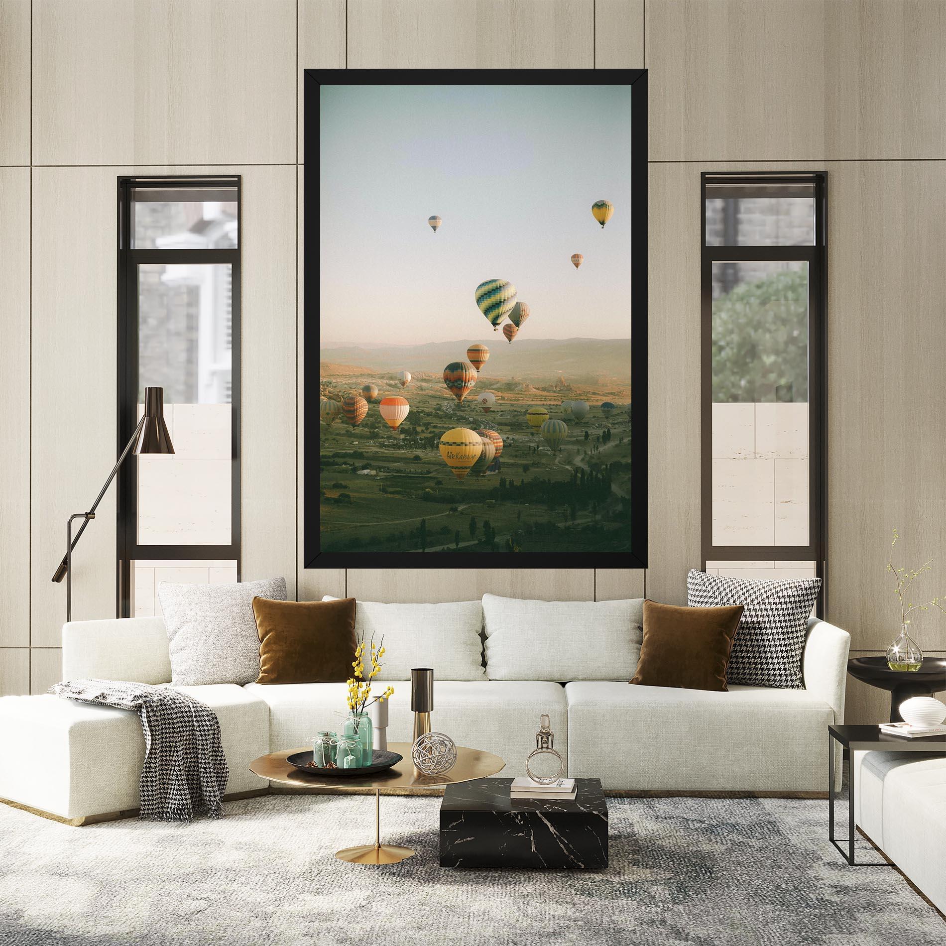 Vászonkép Hot Ballons mockup 2