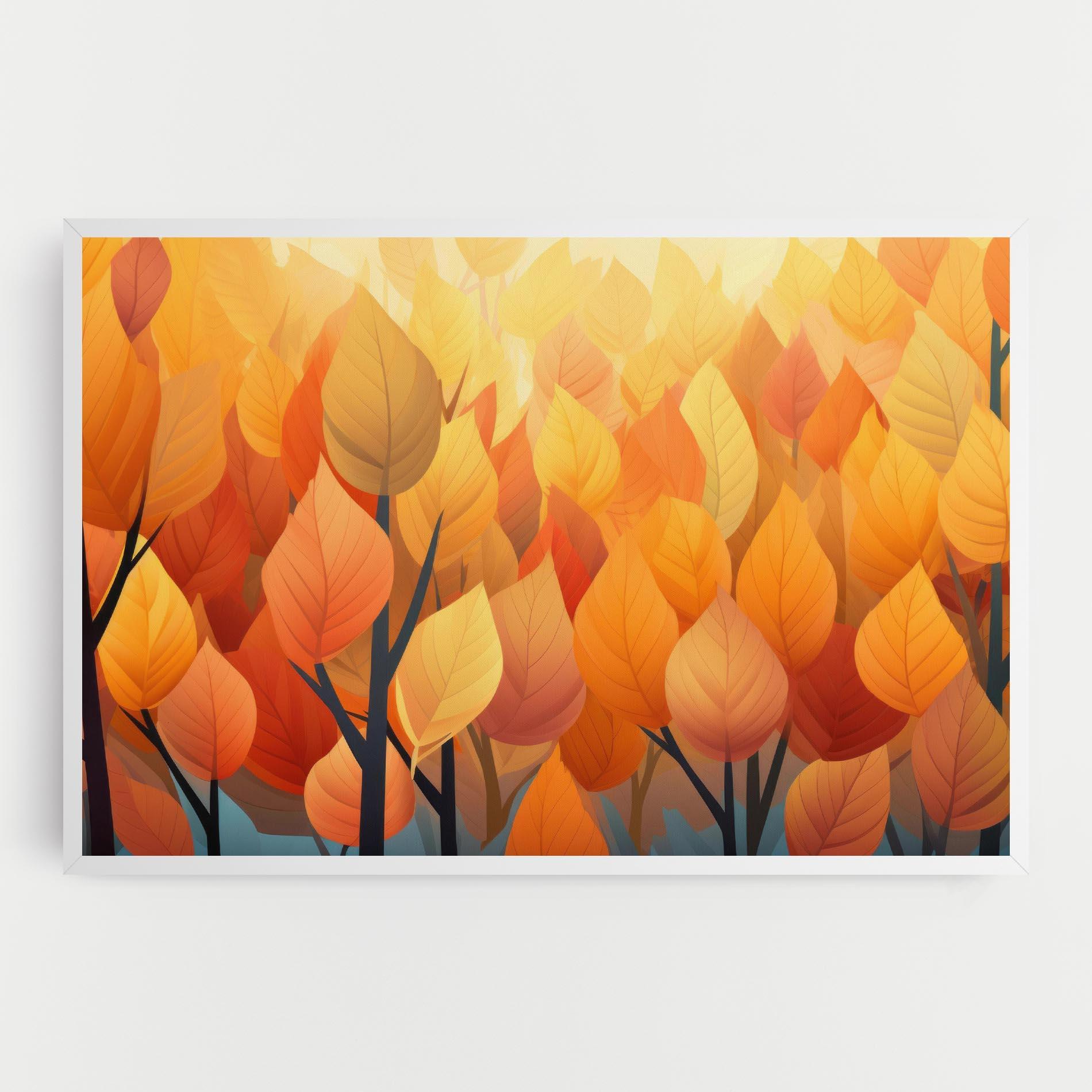 Vászonkép Autumn Leaves mockup 0