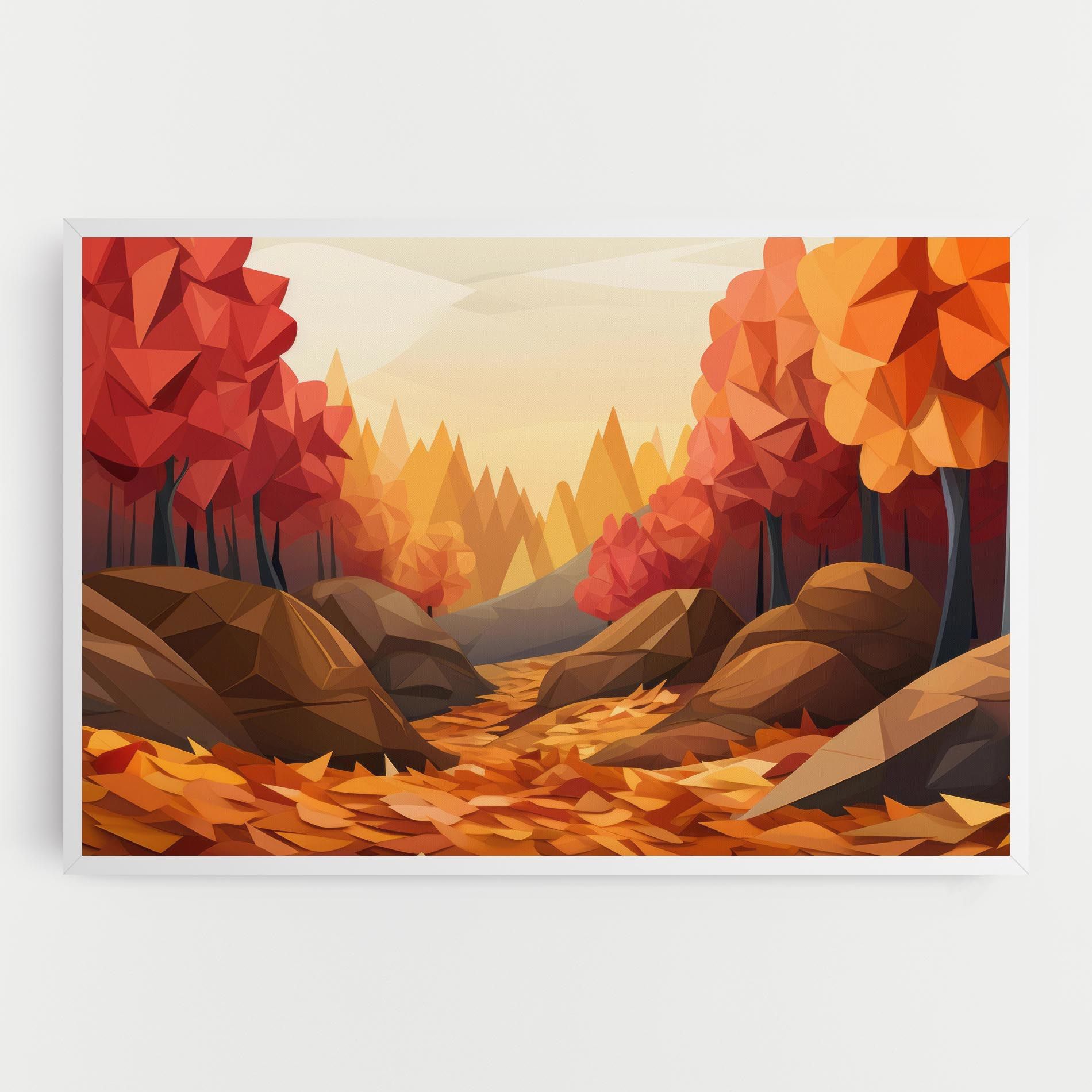 Autumn Orange Forest mockup 0