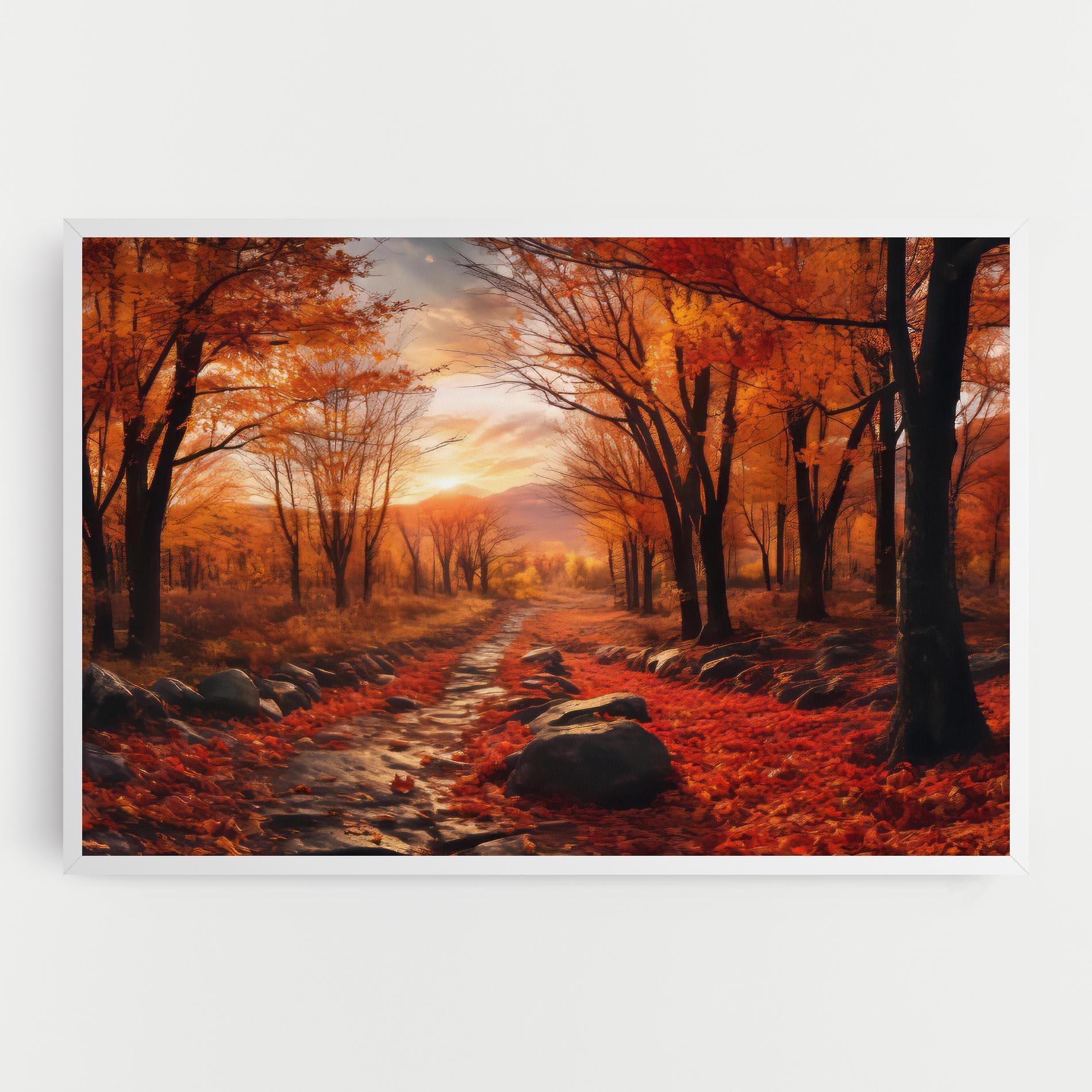 Vászonkép Autumn Path mockup 0