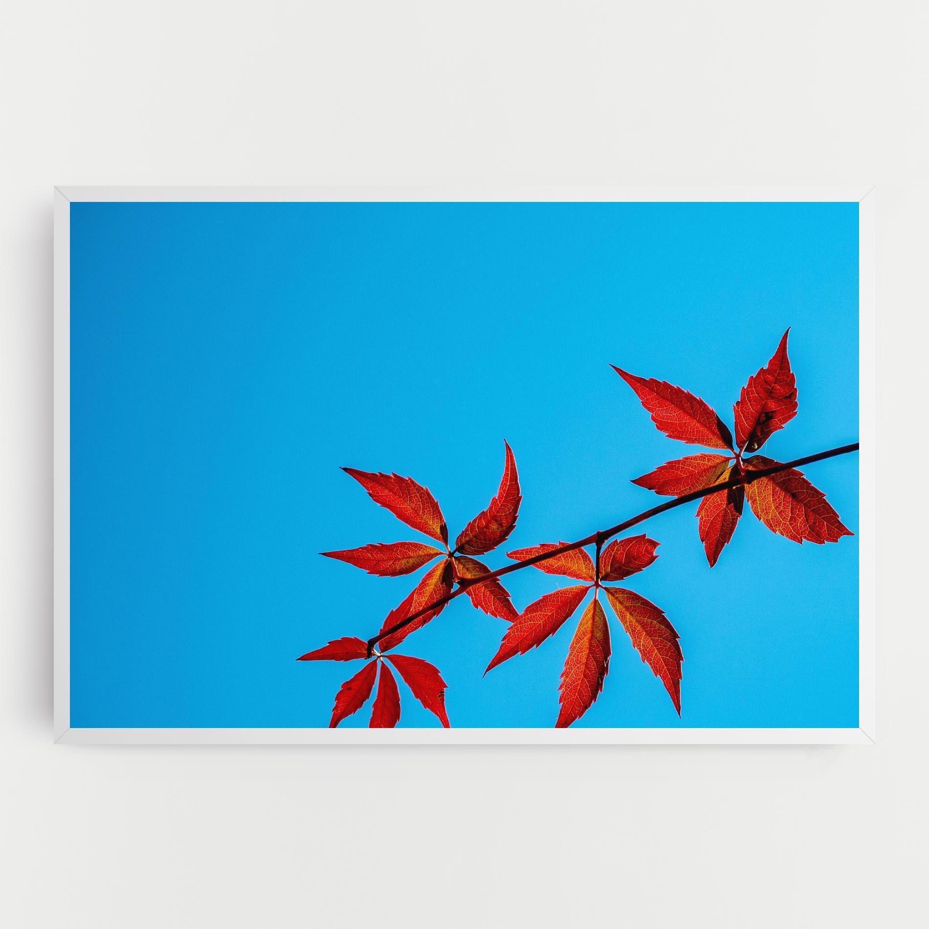 Vászonkép Red Small Leaves mockup 0