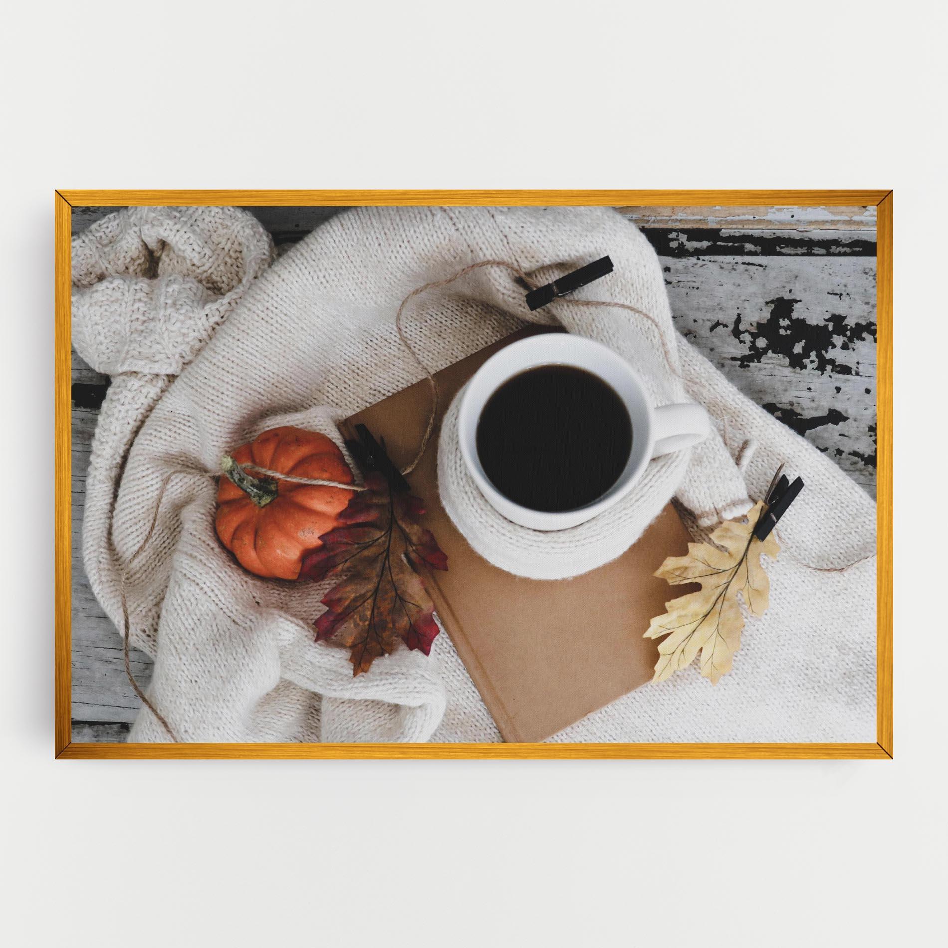 Vászonkép Autumn Coffee mockup 0