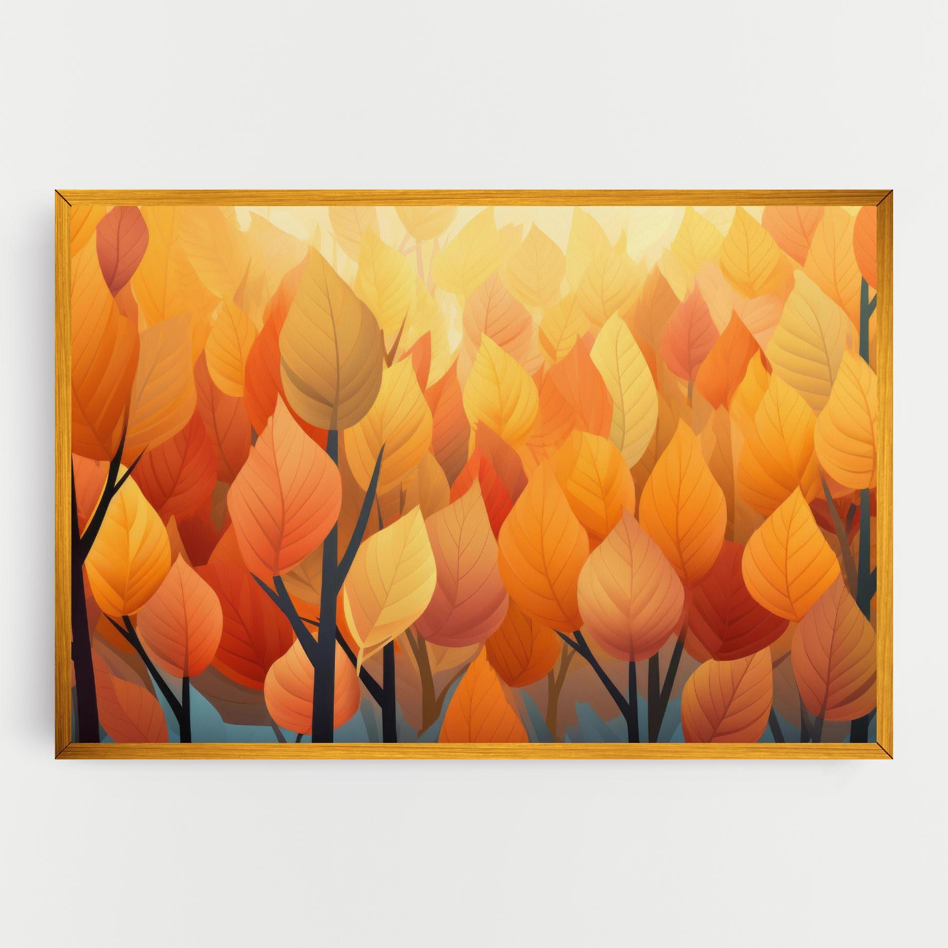 Vászonkép Autumn Leaves mockup 0