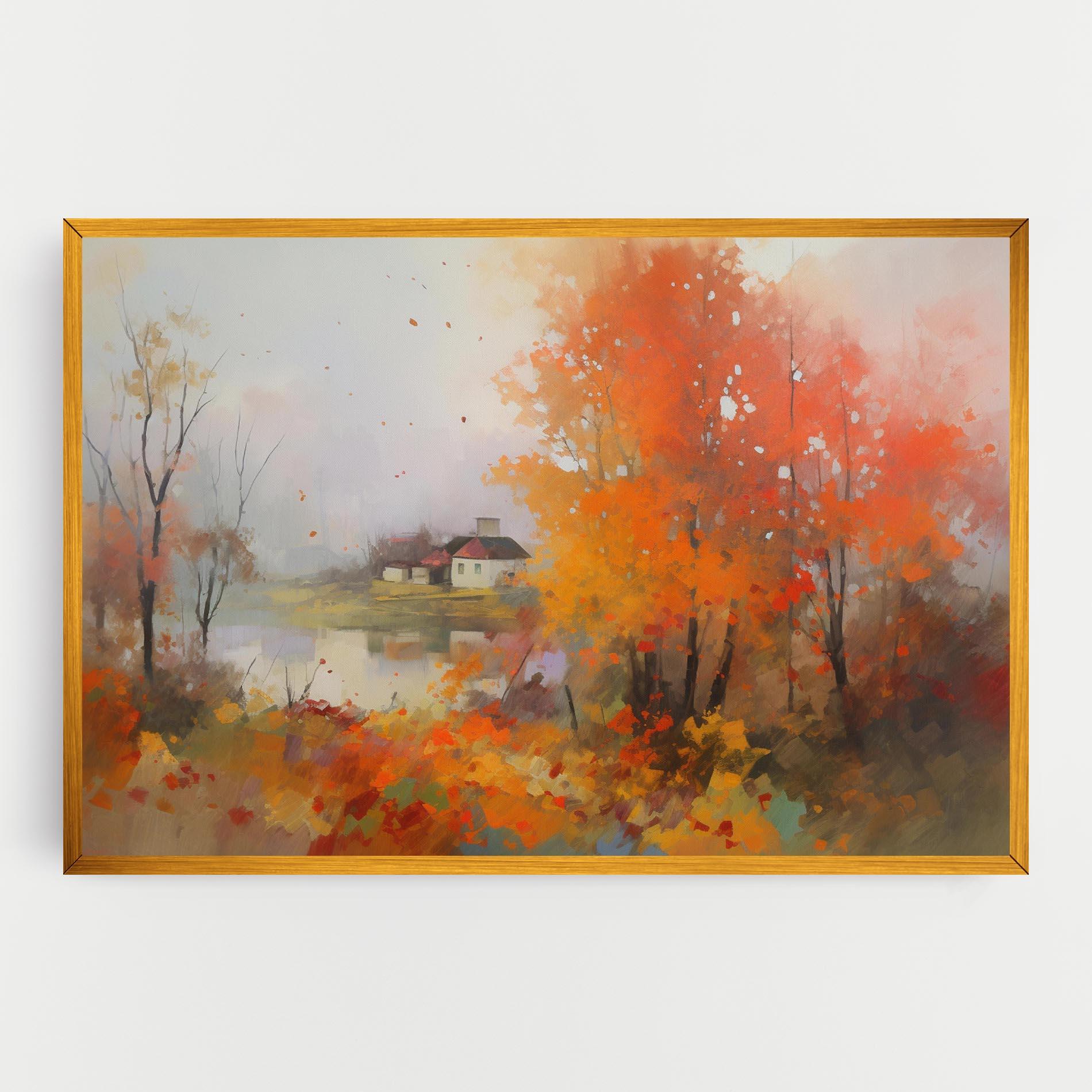 Vászonkép Autumnal Painting mockup 0
