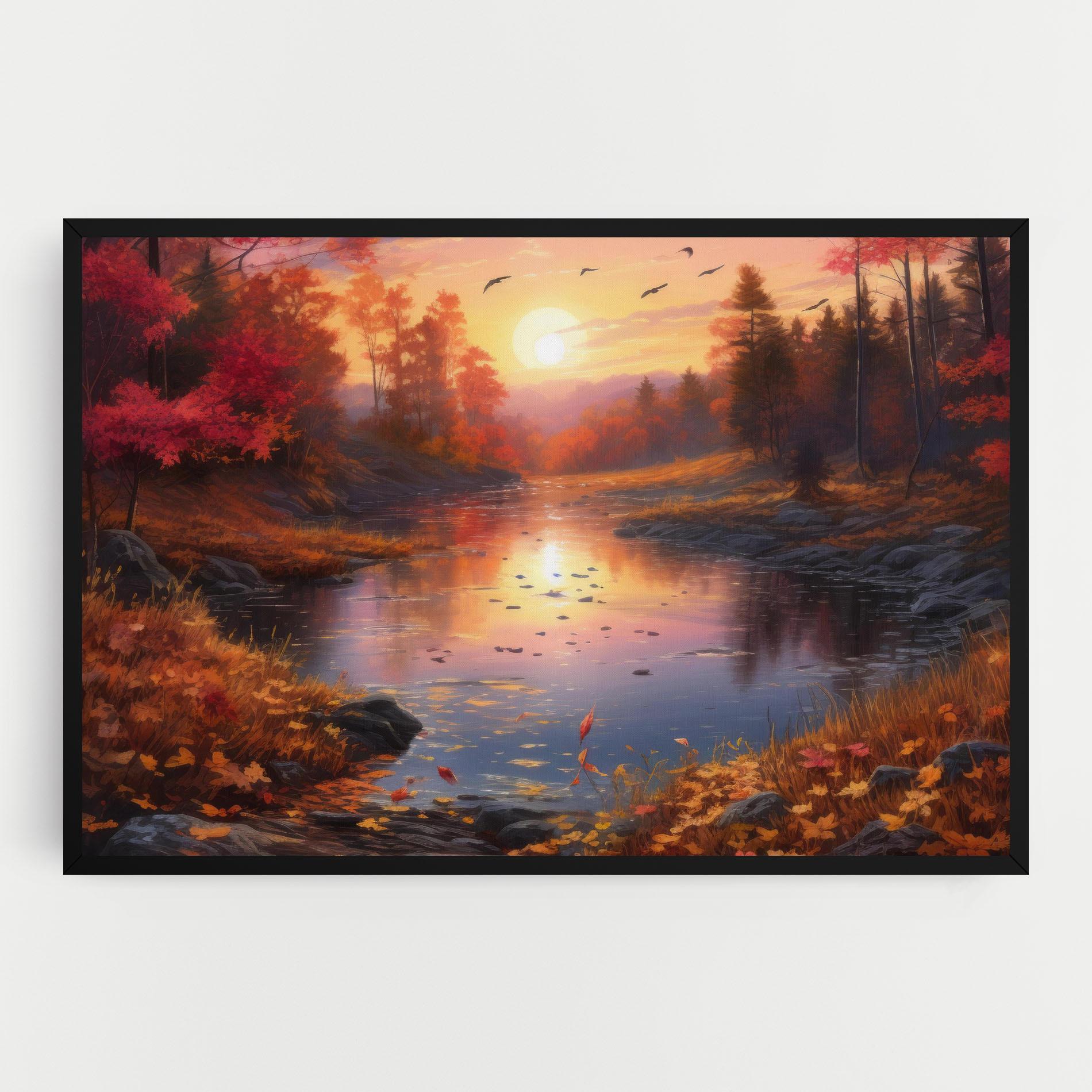 Vászonkép Autumn Sunset mockup 0