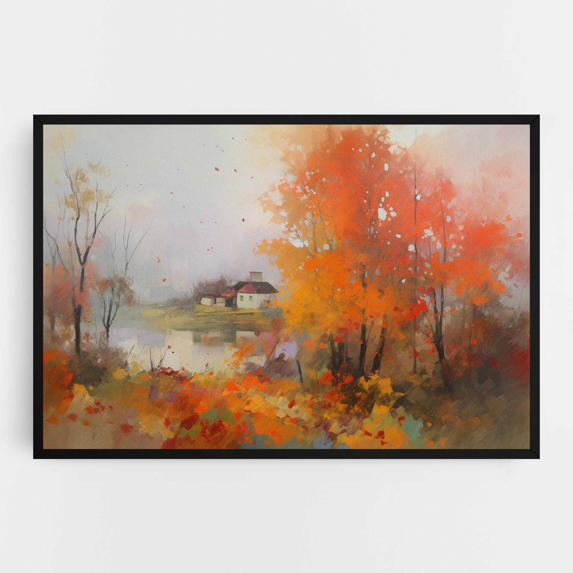 Vászonkép Autumnal Painting mockup 0