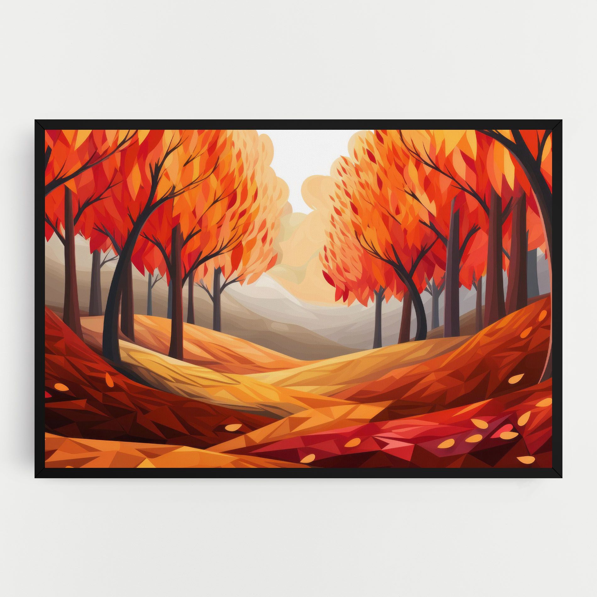 Red Trees Art mockup 0