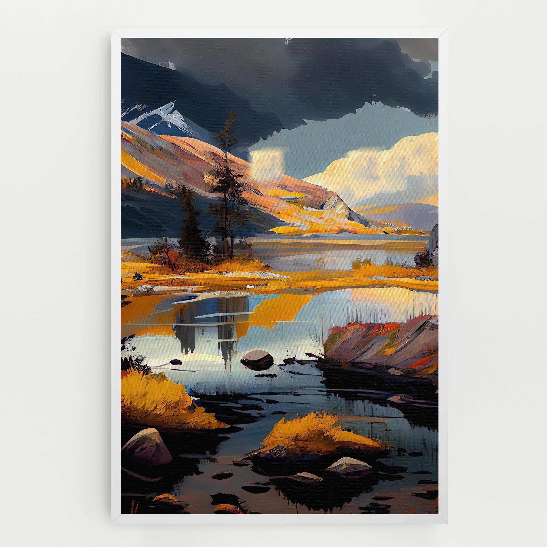 Vászonkép Autumn Landscape mockup 0