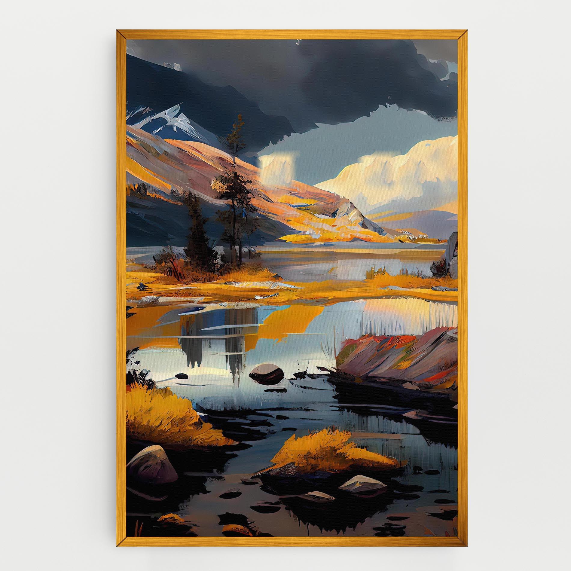 Vászonkép Autumn Landscape mockup 0