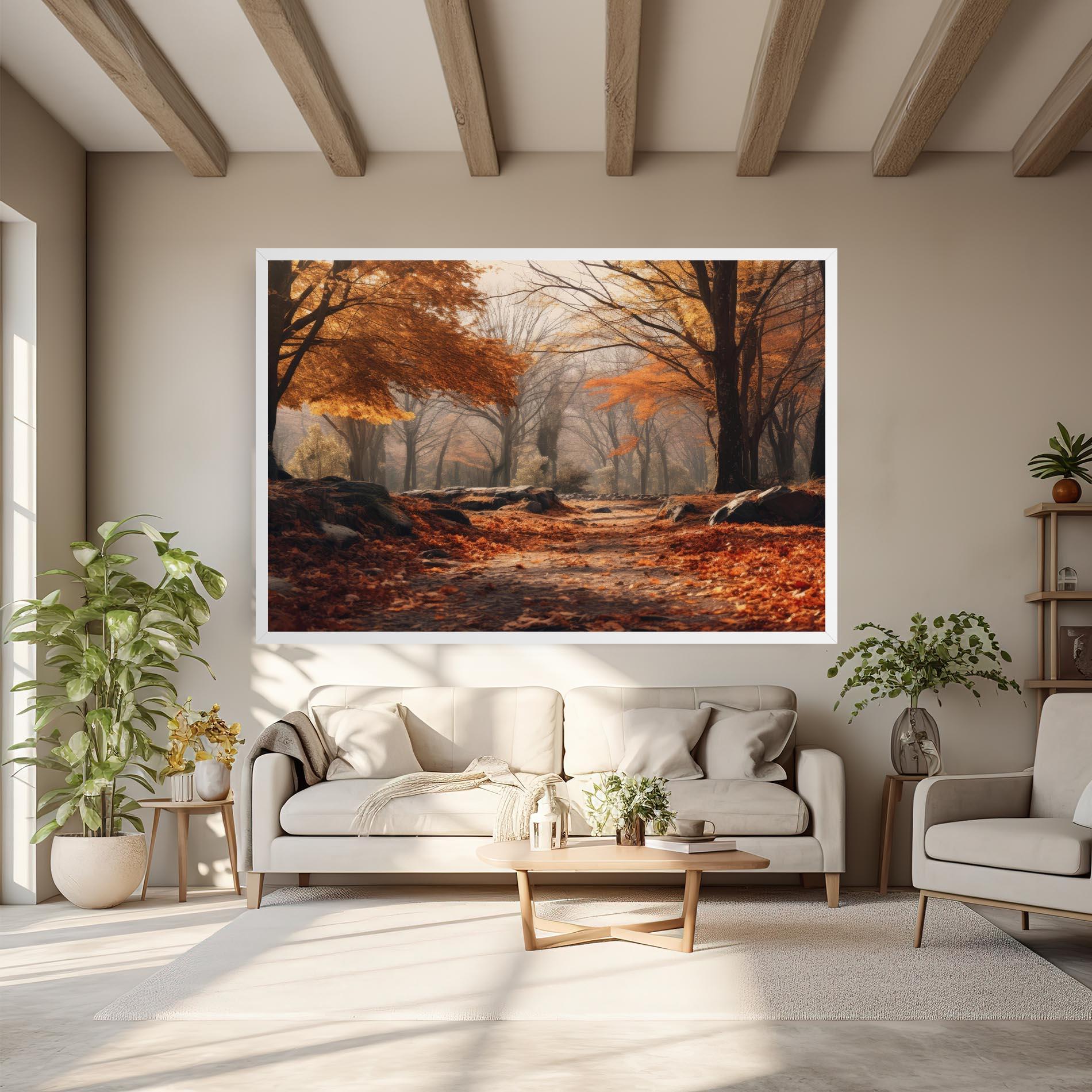 Vászonkép Autumn Forest mockup 6