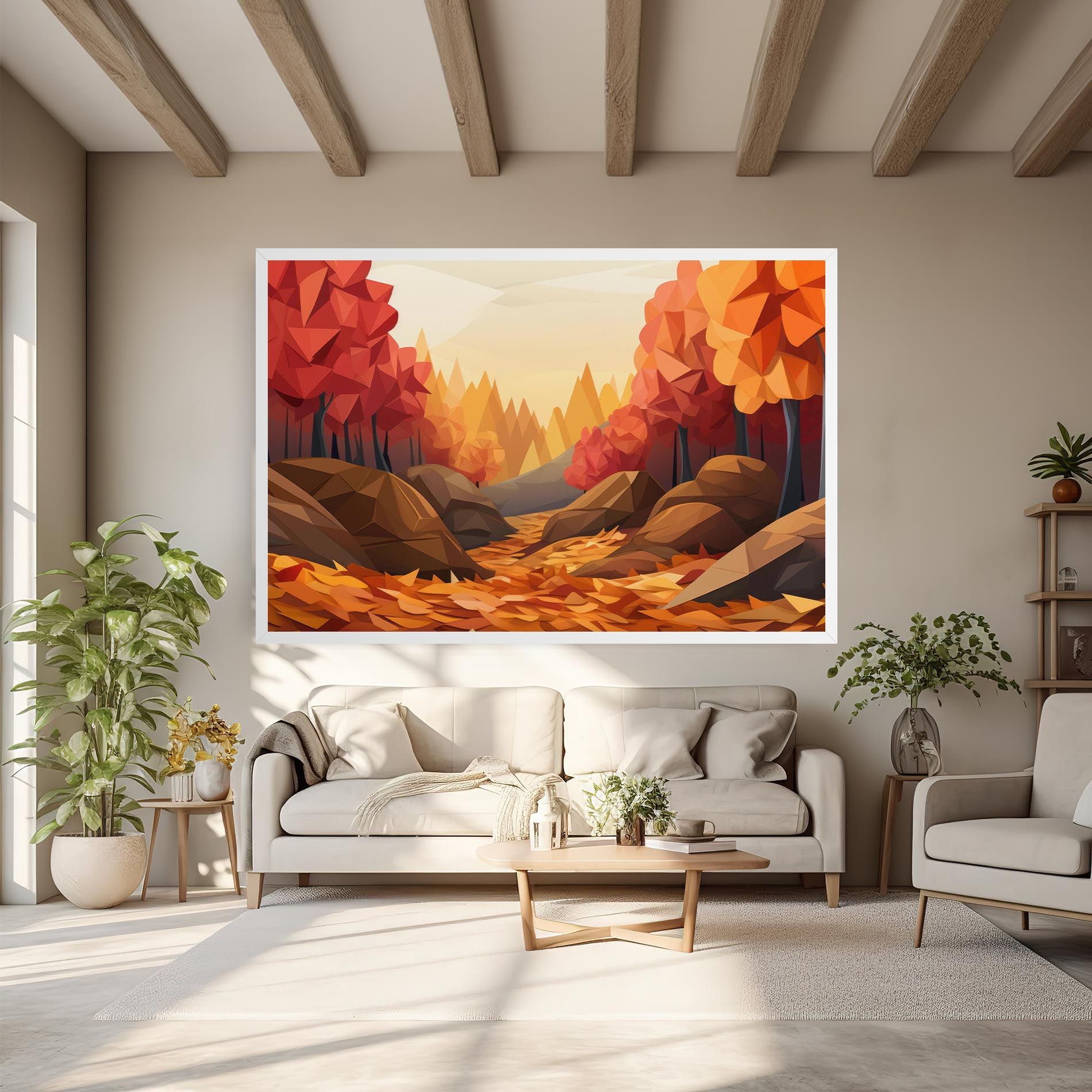 Autumn Orange Forest mockup 6
