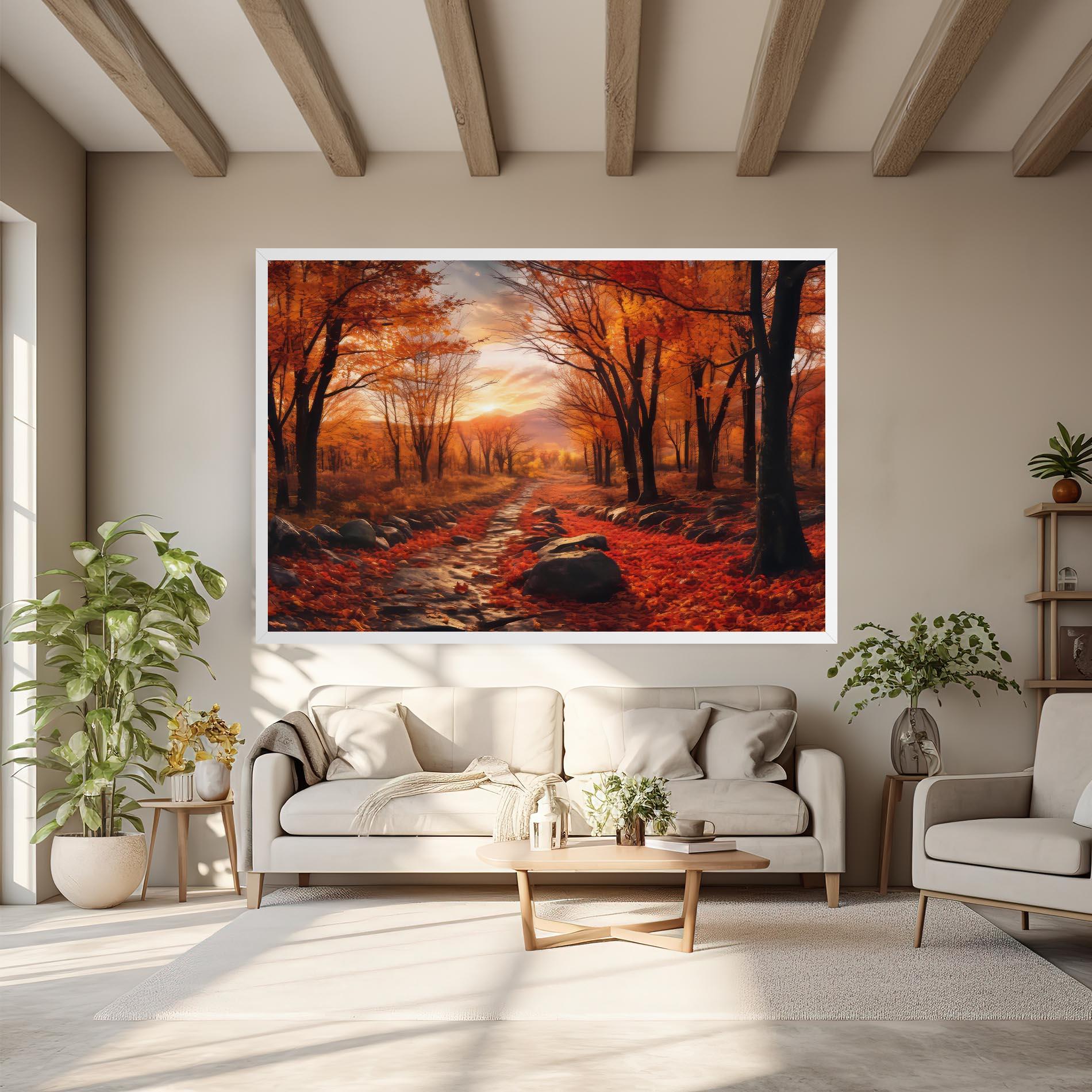 Vászonkép Autumn Path mockup 6