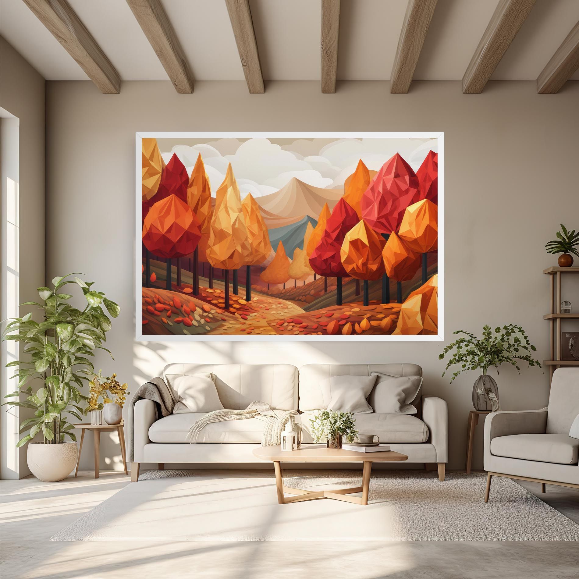 Colorful Trees Art mockup 6