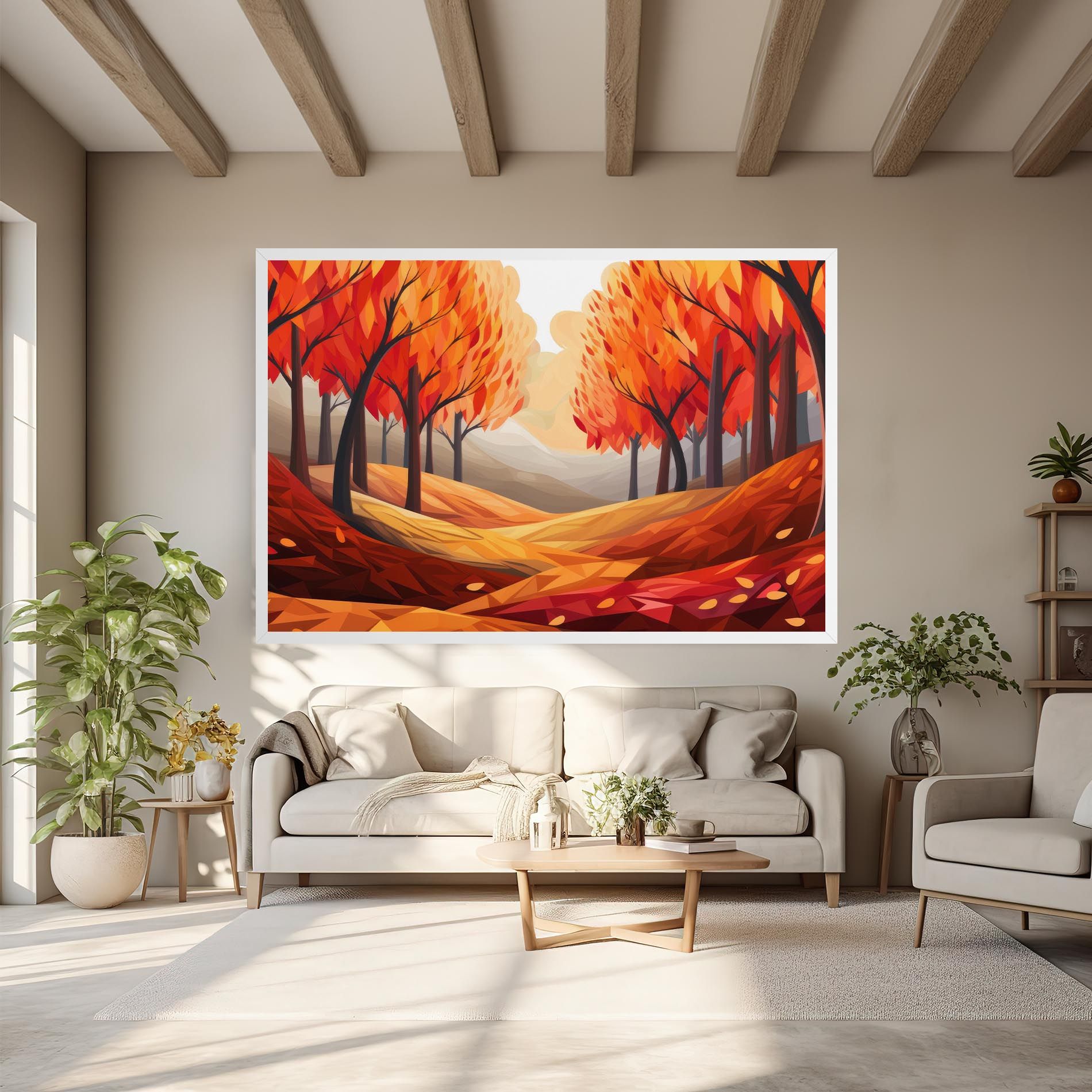 Red Trees Art mockup 6