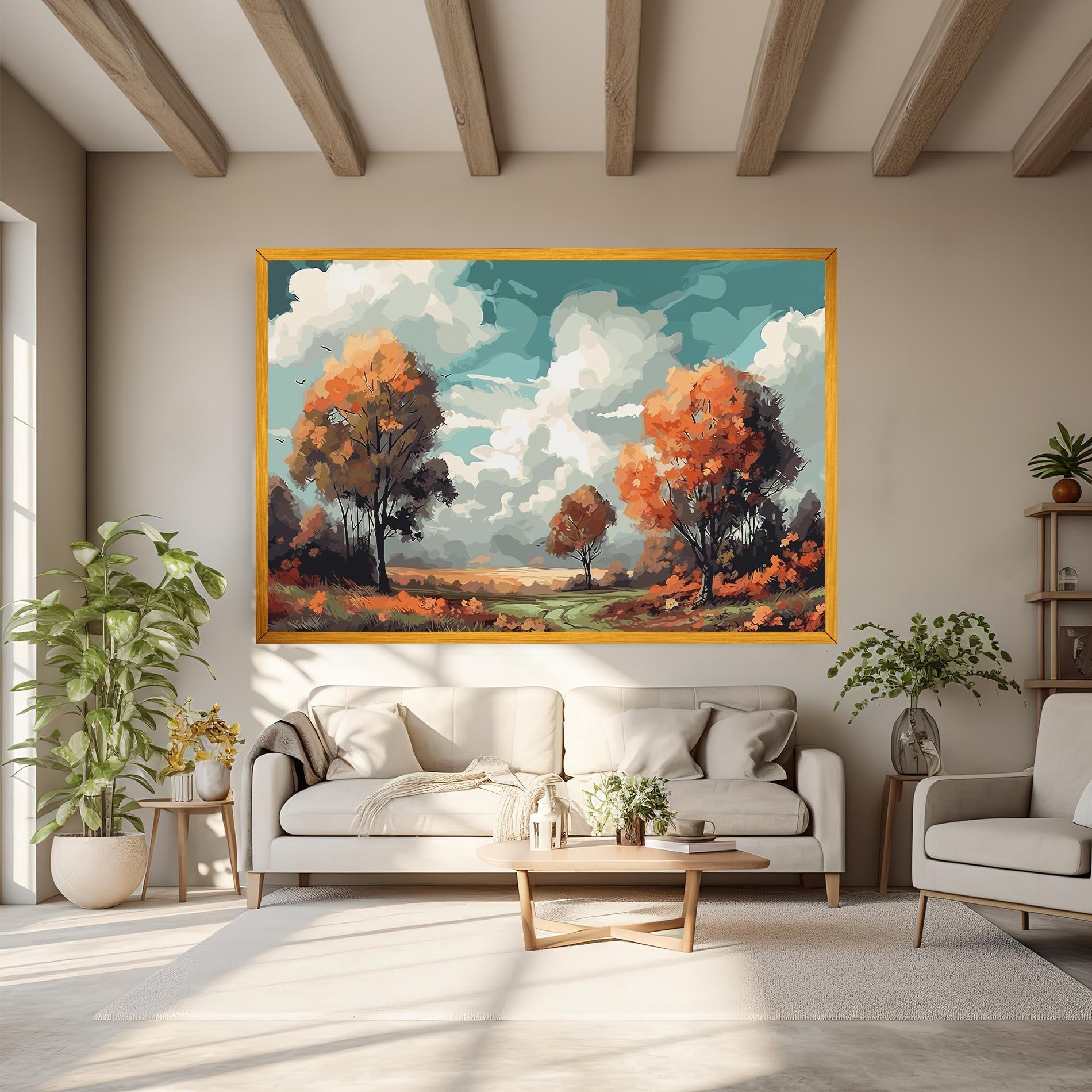 Vászonkép Autumn Art mockup 6