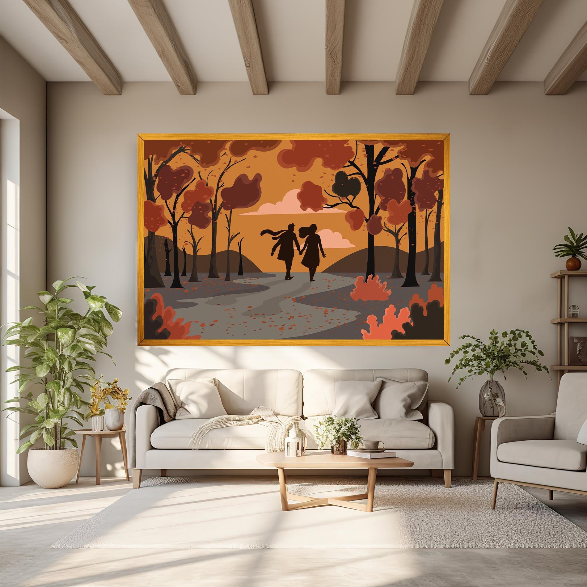 Vászonkép Autumn Couple mockup 6