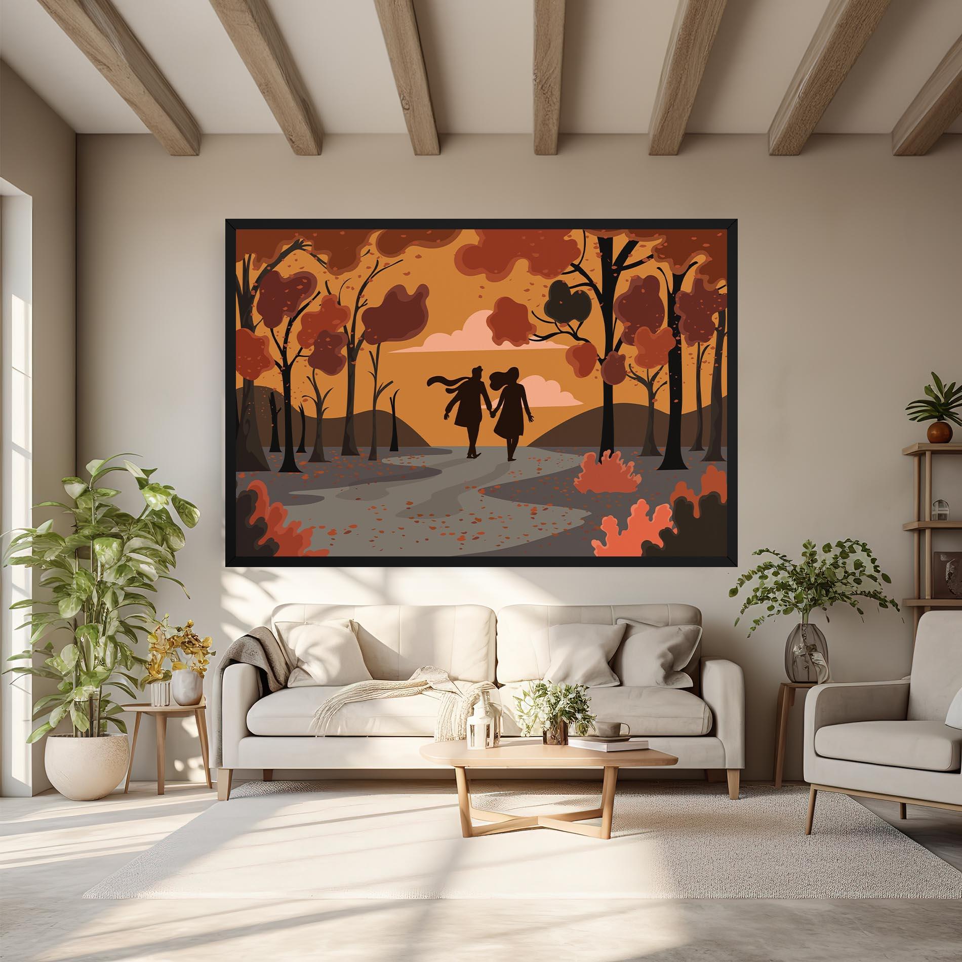 Vászonkép Autumn Couple mockup 6