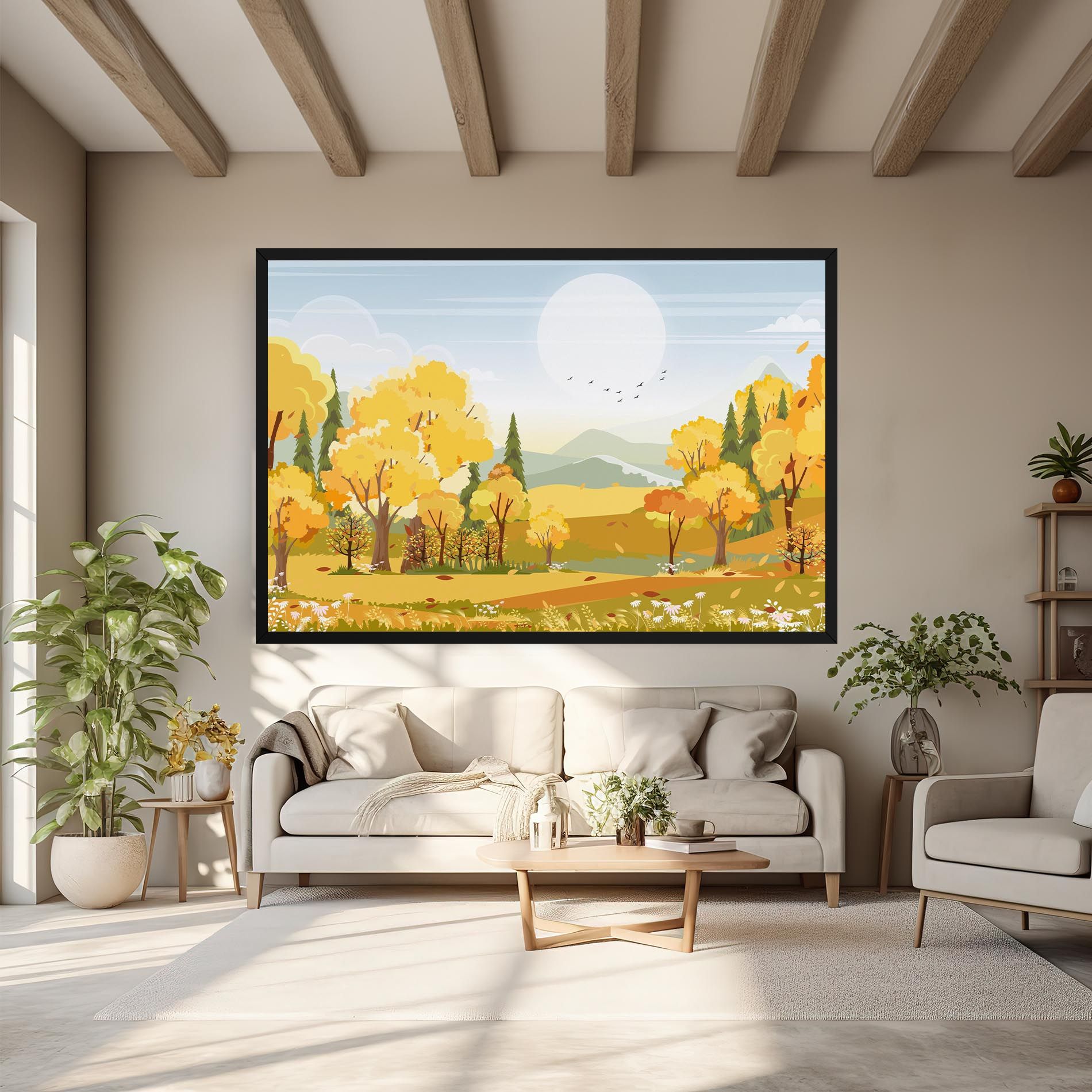 Autumn Yellow View mockup 6