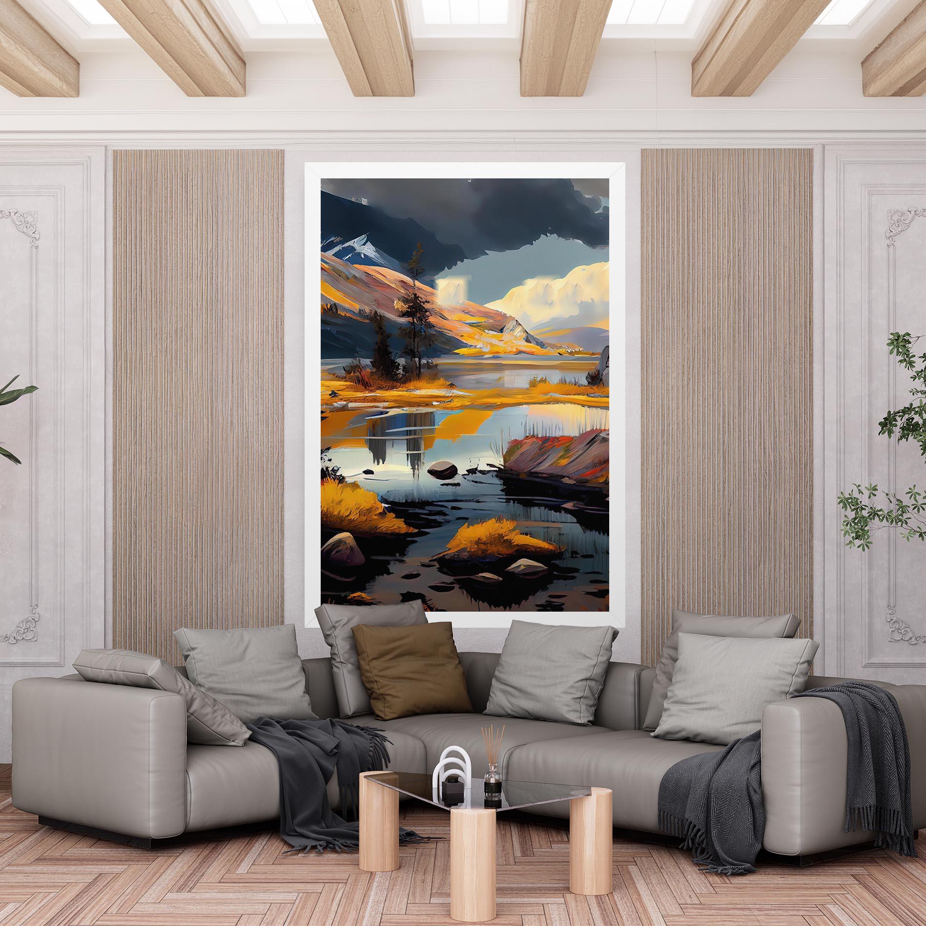 Vászonkép Autumn Landscape mockup 6