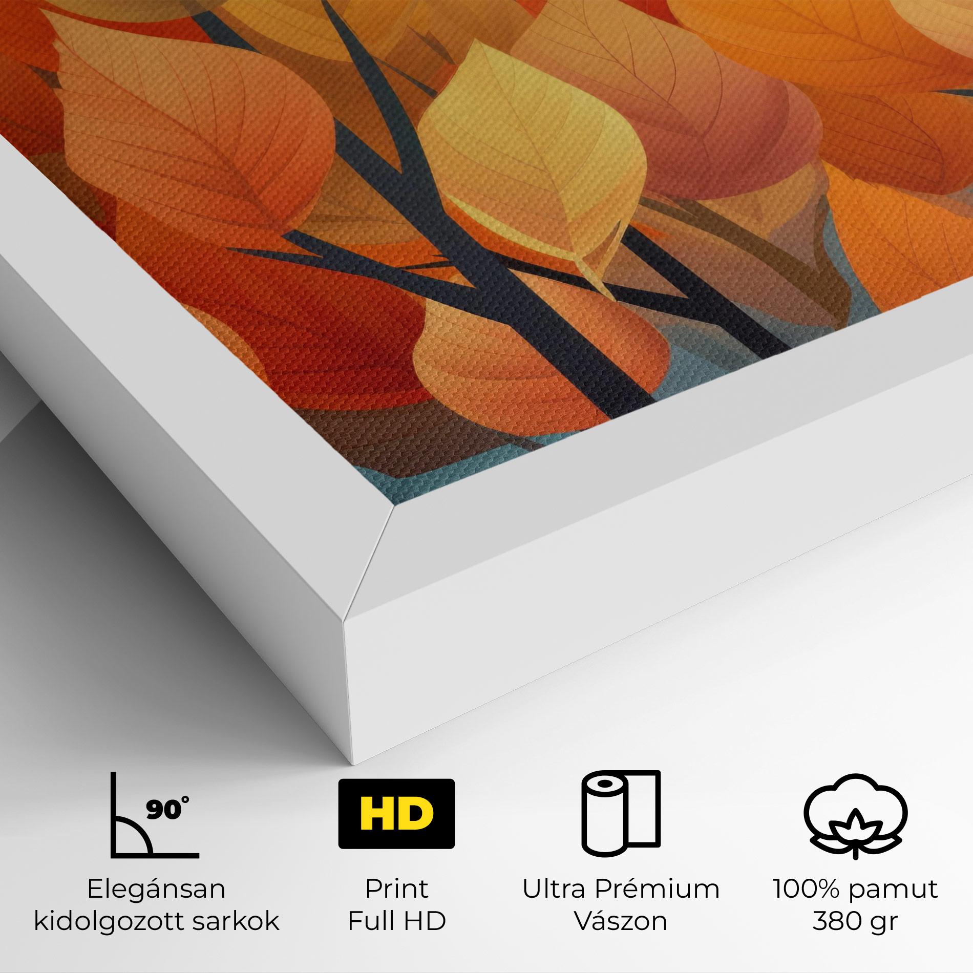 Vászonkép Autumn Leaves mockup 4