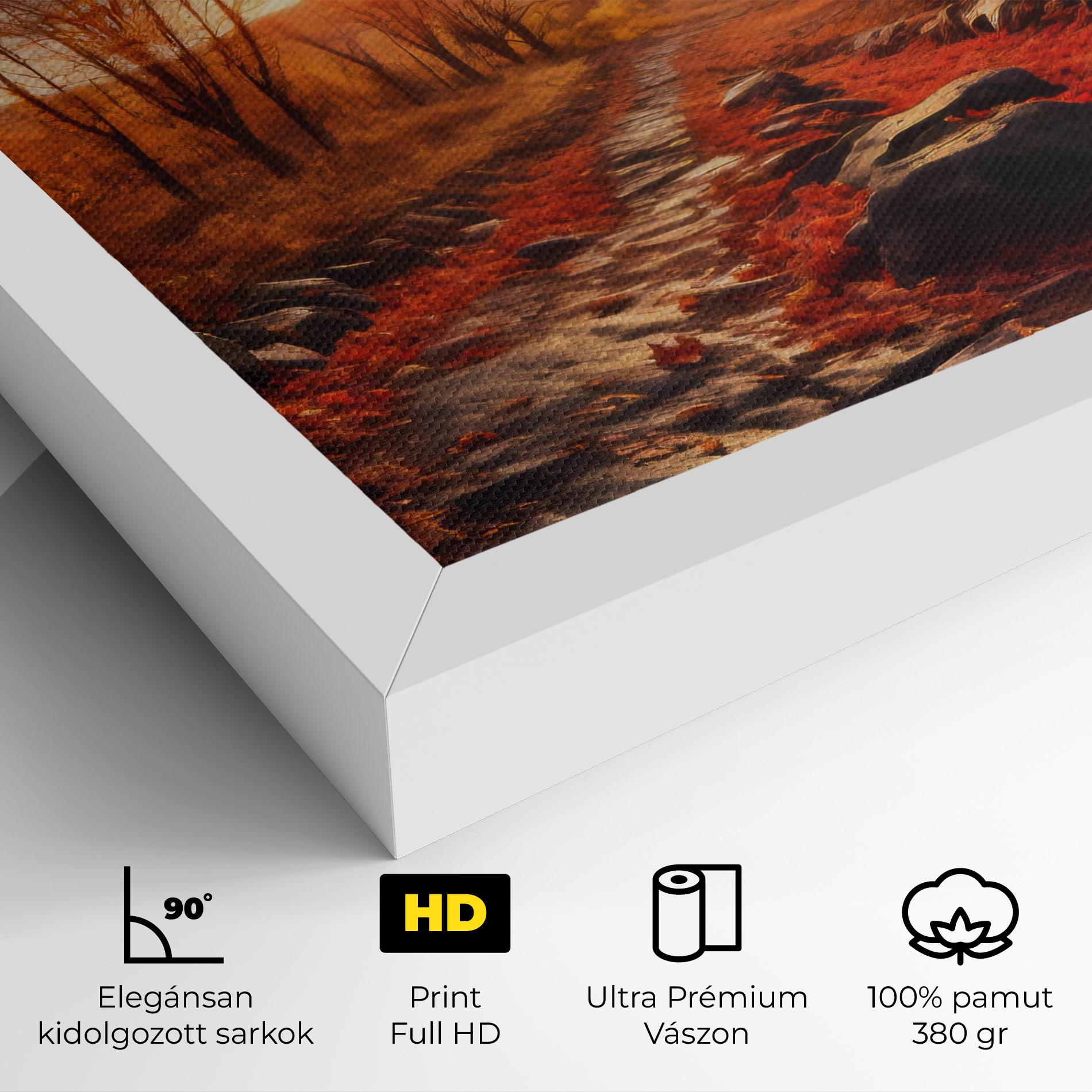 Vászonkép Autumn Path mockup 4