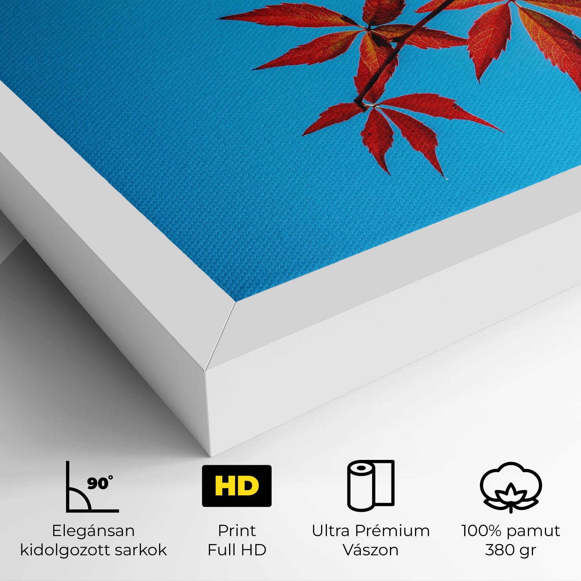 Vászonkép Red Small Leaves mockup 4