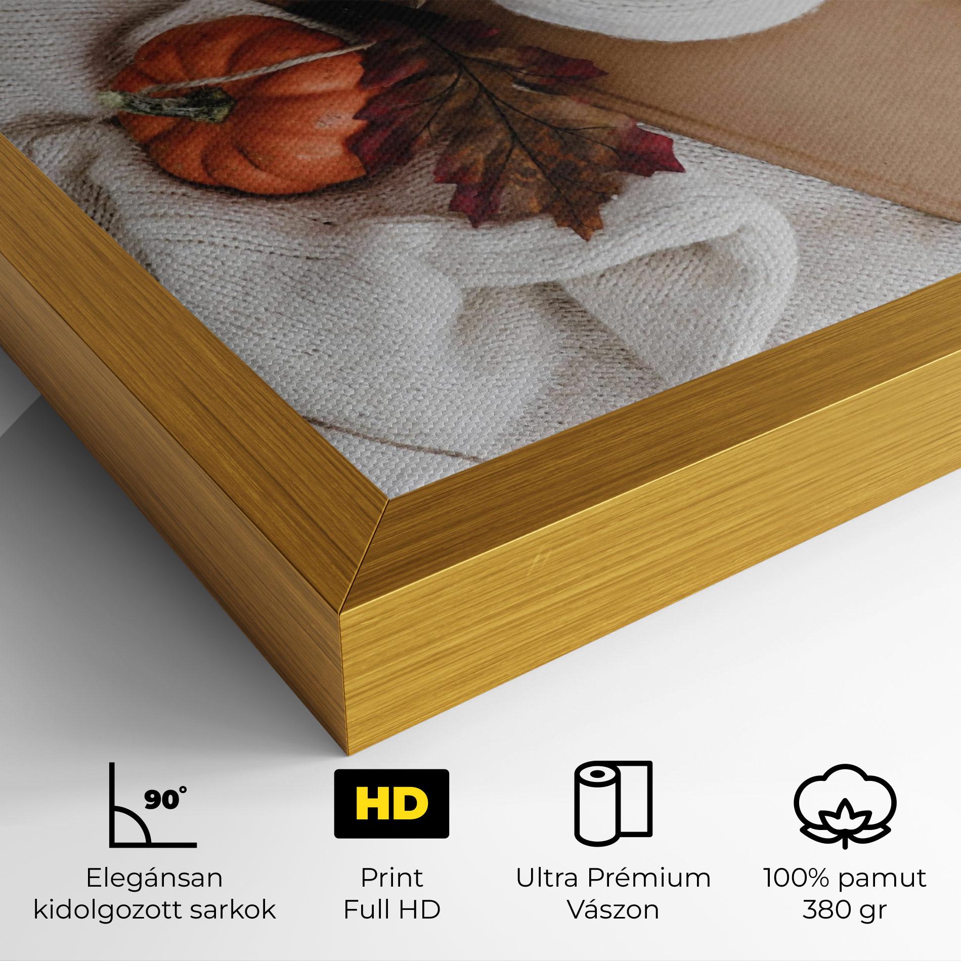 Vászonkép Autumn Coffee mockup 4