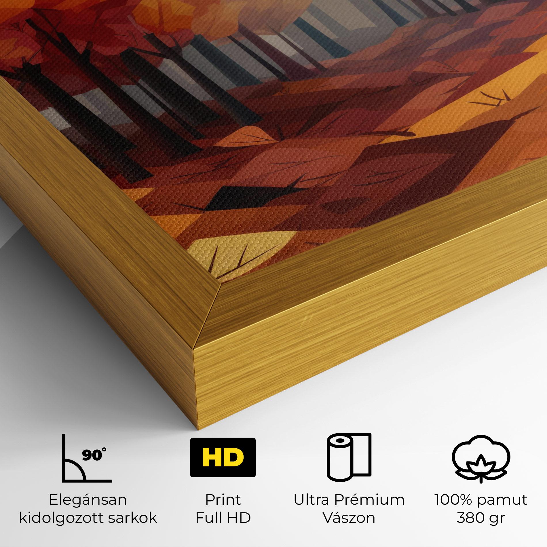 Vászonkép Autumn Forest View mockup 4