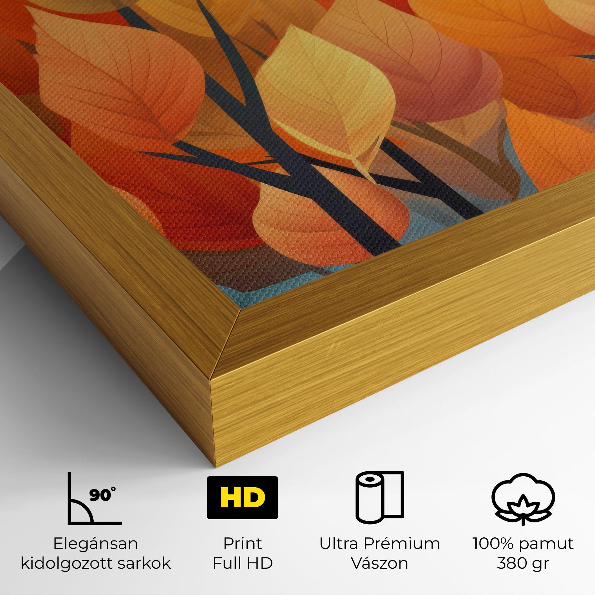 Vászonkép Autumn Leaves mockup 4
