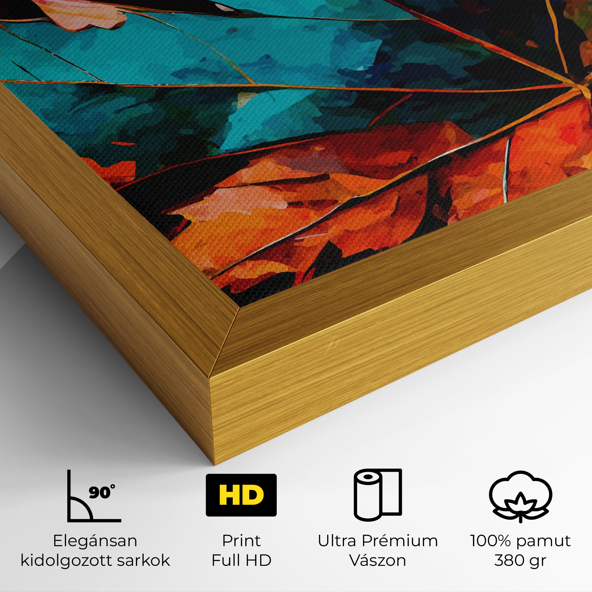 Blue Orange Leaf mockup 4