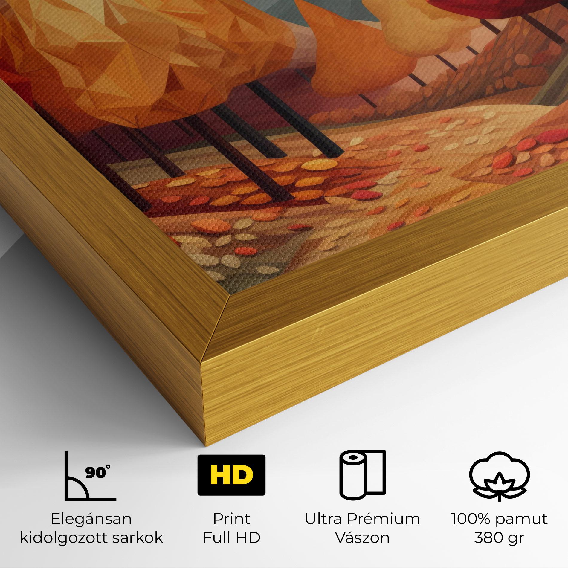 Vászonkép Colorful Trees Art mockup 4