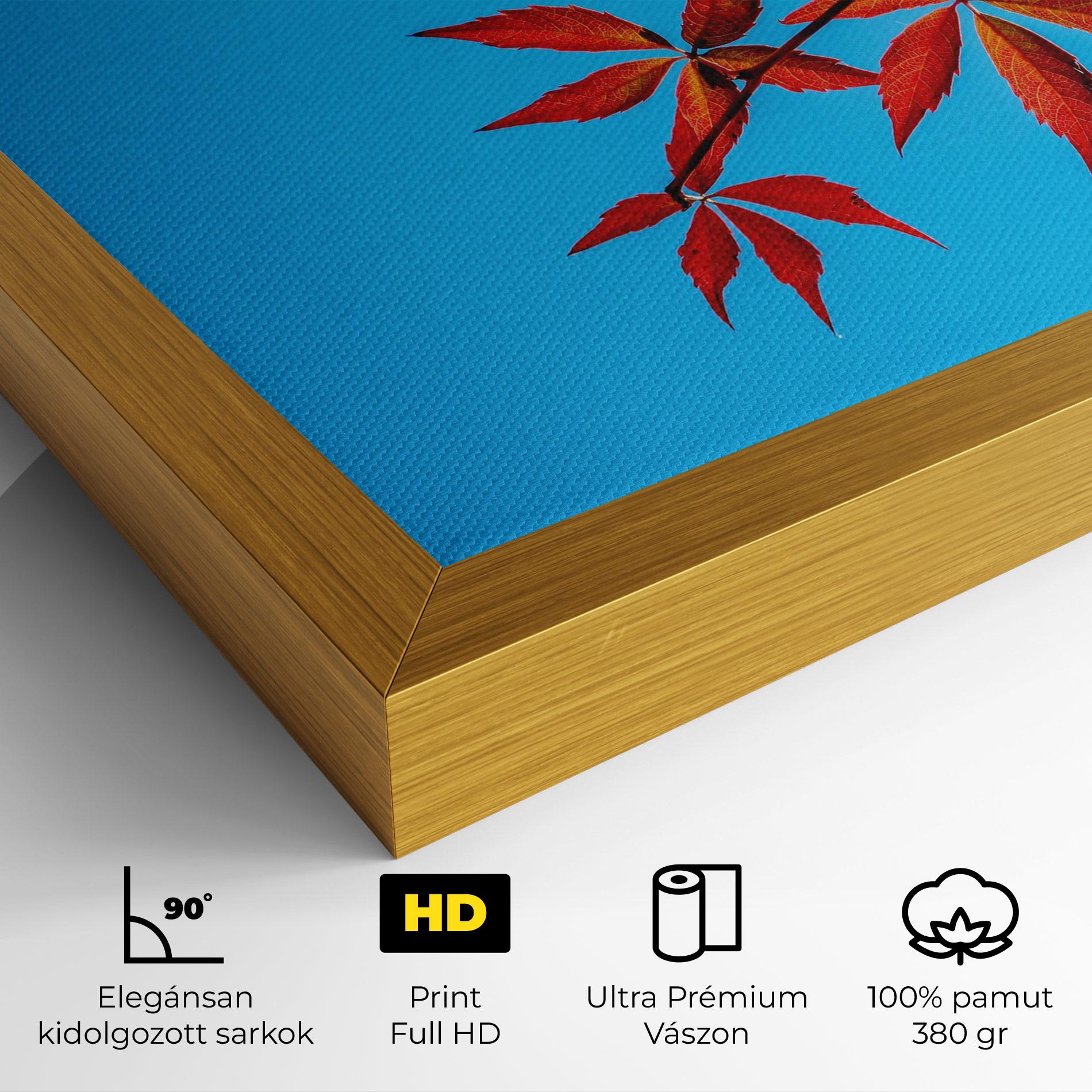 Vászonkép Red Small Leaves mockup 4